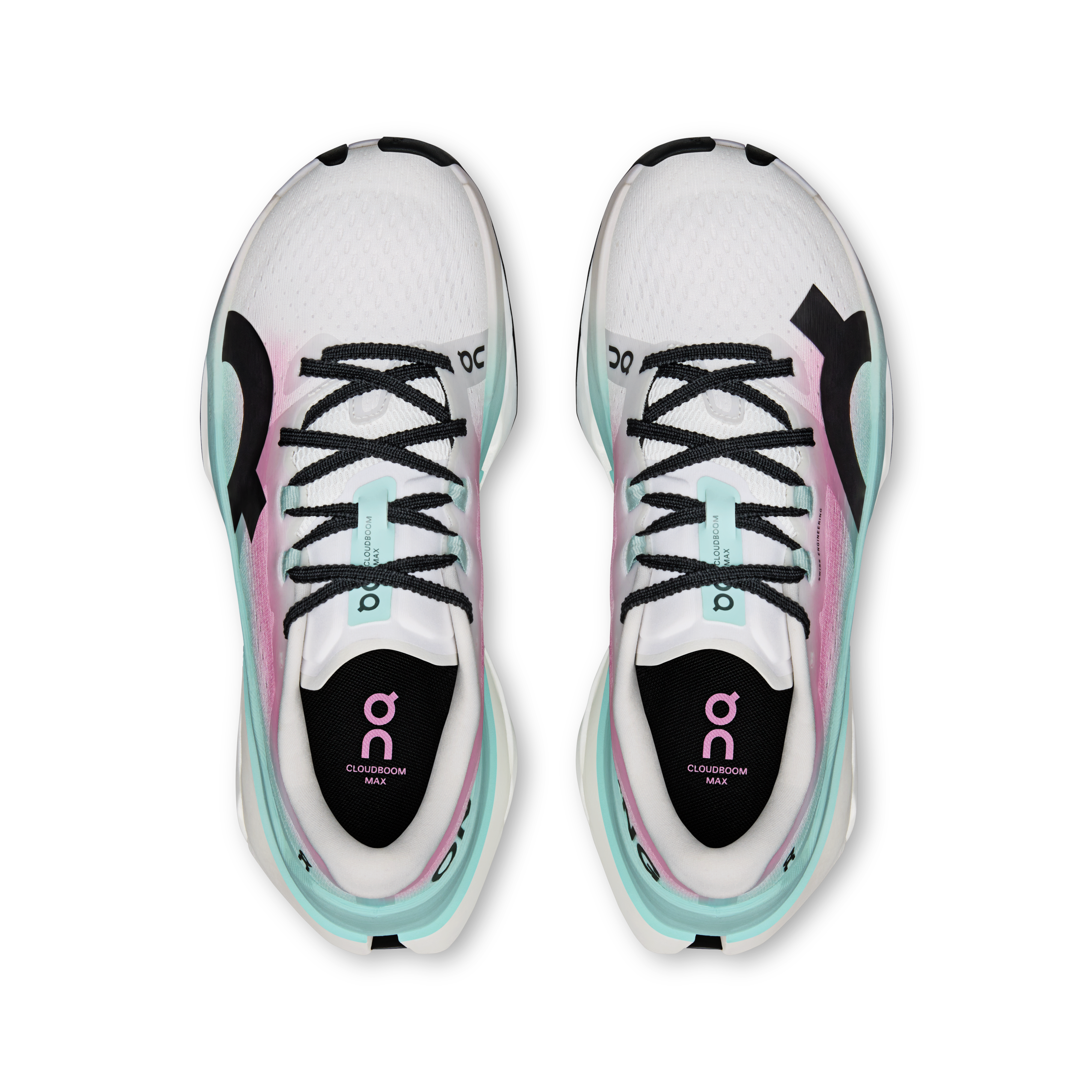 On Cloudboom Max White & Celeste Women Road running Shoes