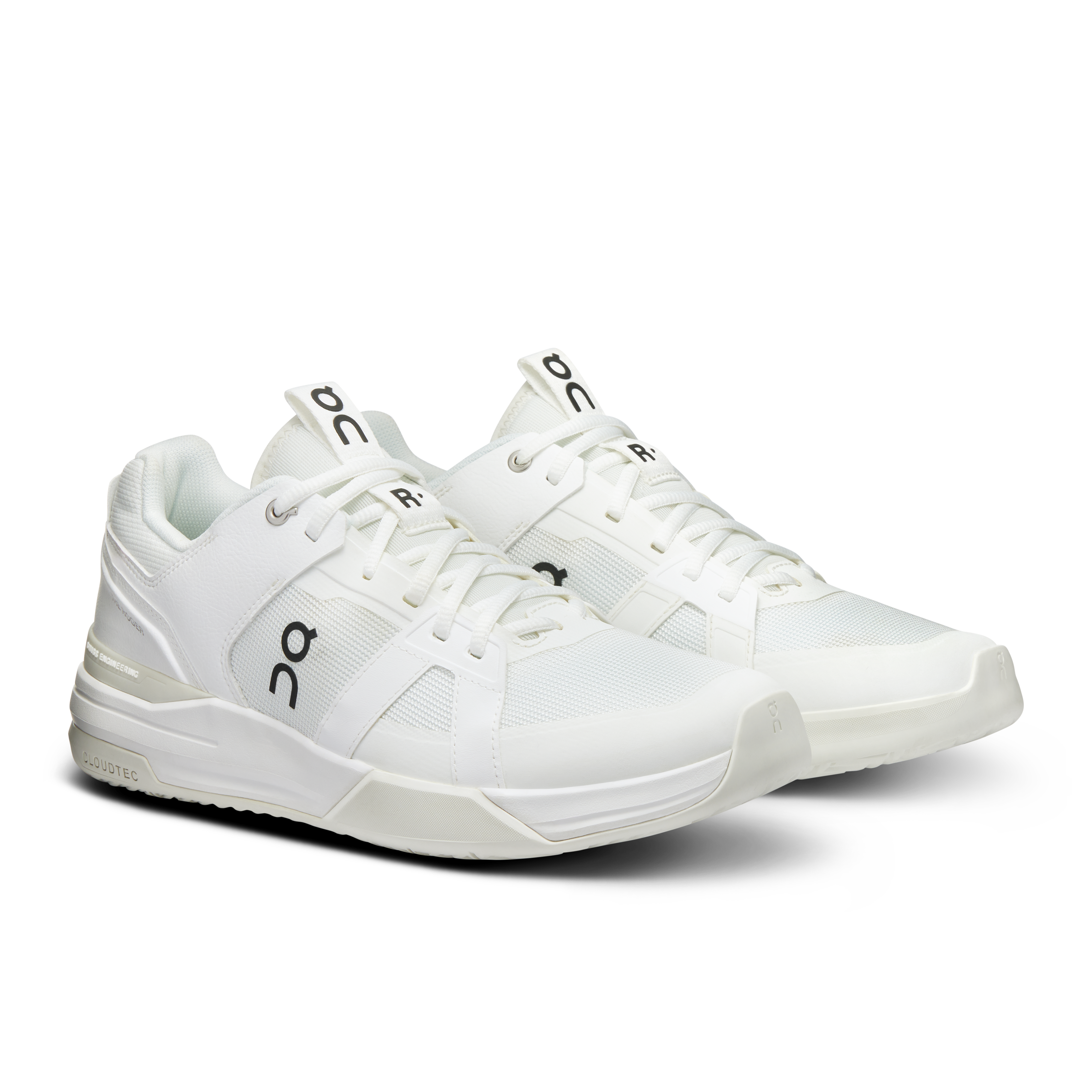 On THE ROGER Clubhouse Pro White & Ice Men Tennis Shoes