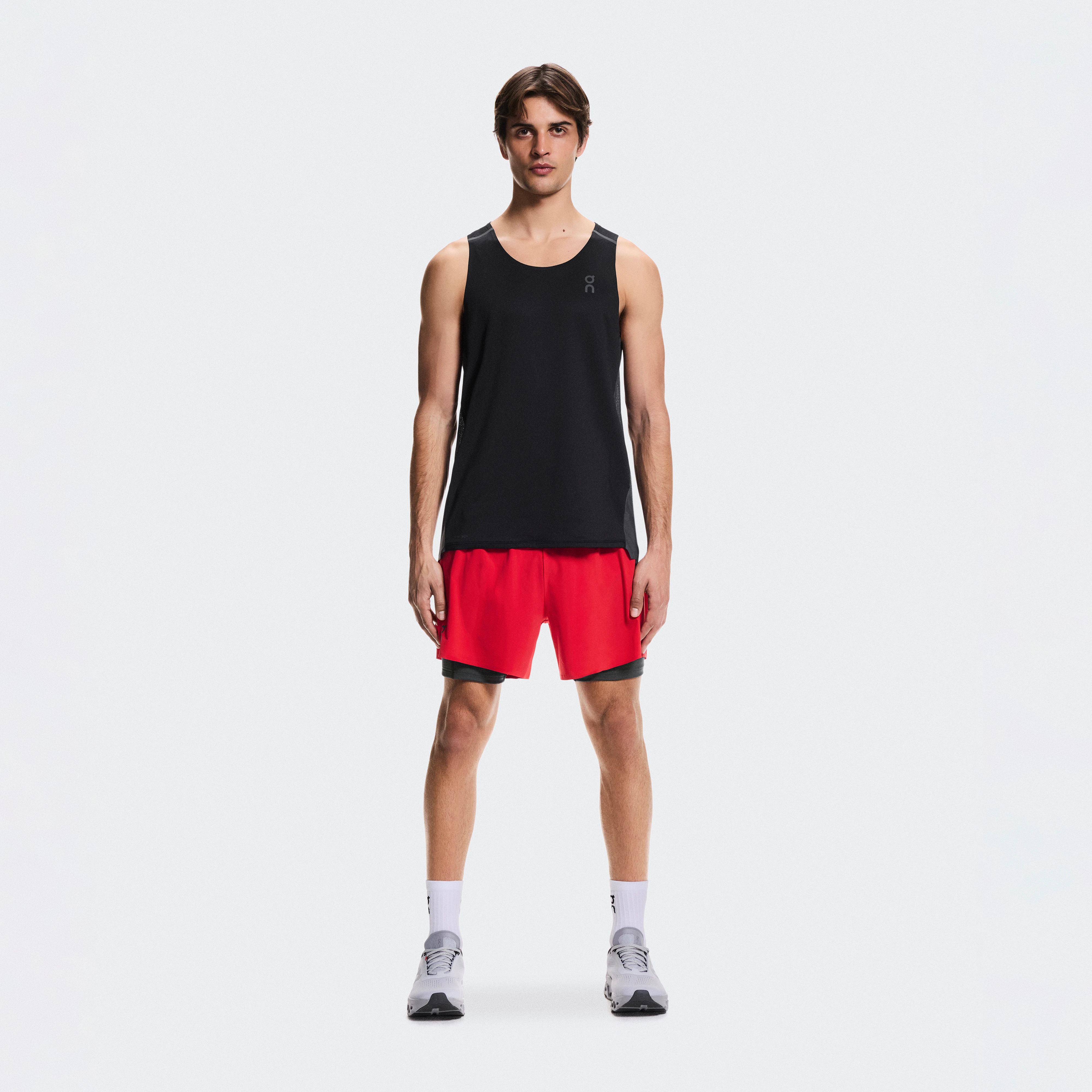 On 5" Performance 2/1 Shorts Robin & Eclipse Men – Performance running, lightweight, moisture-wicking Shorts