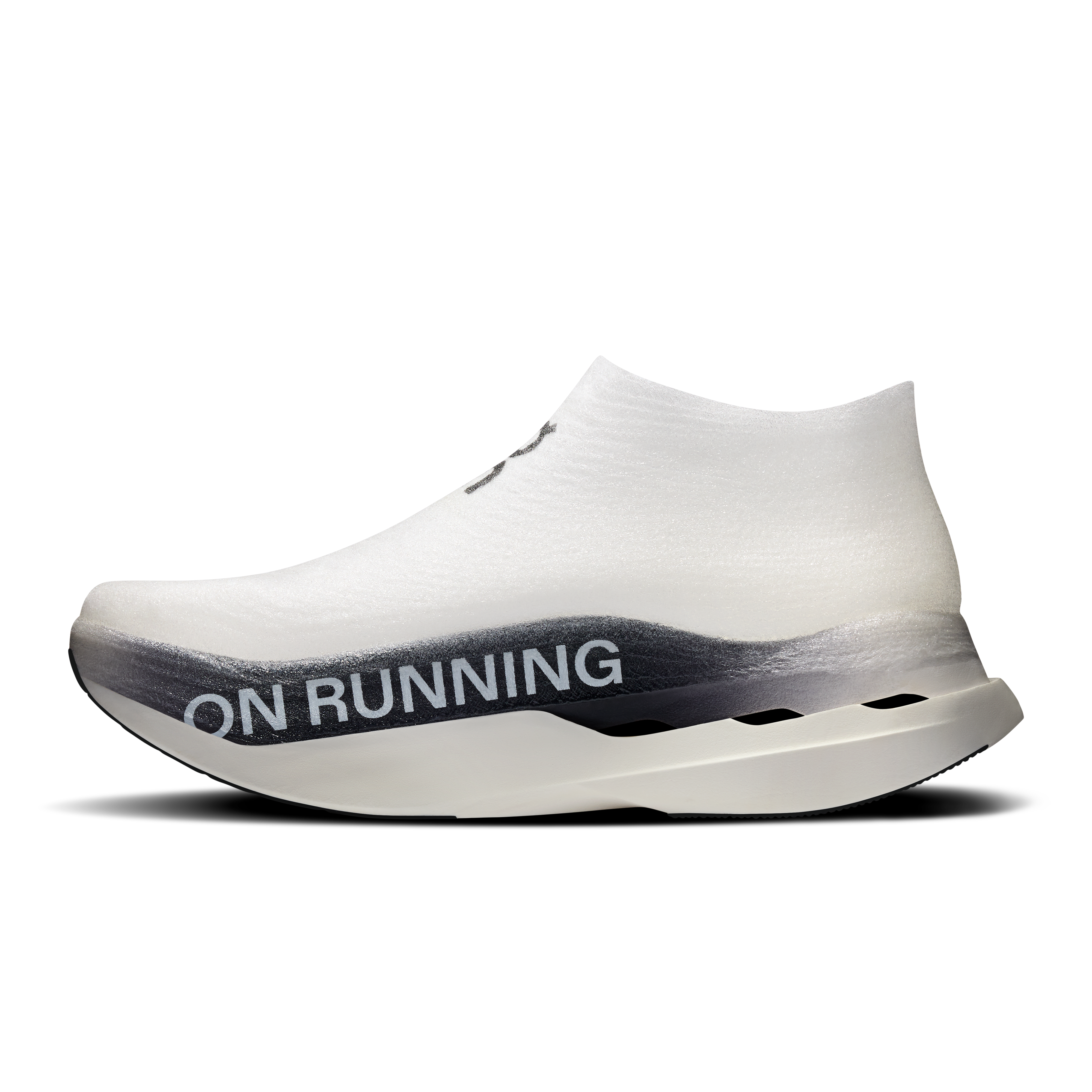 On LightSpray Cloudboom Strike White & Black Unisex Road running Shoes