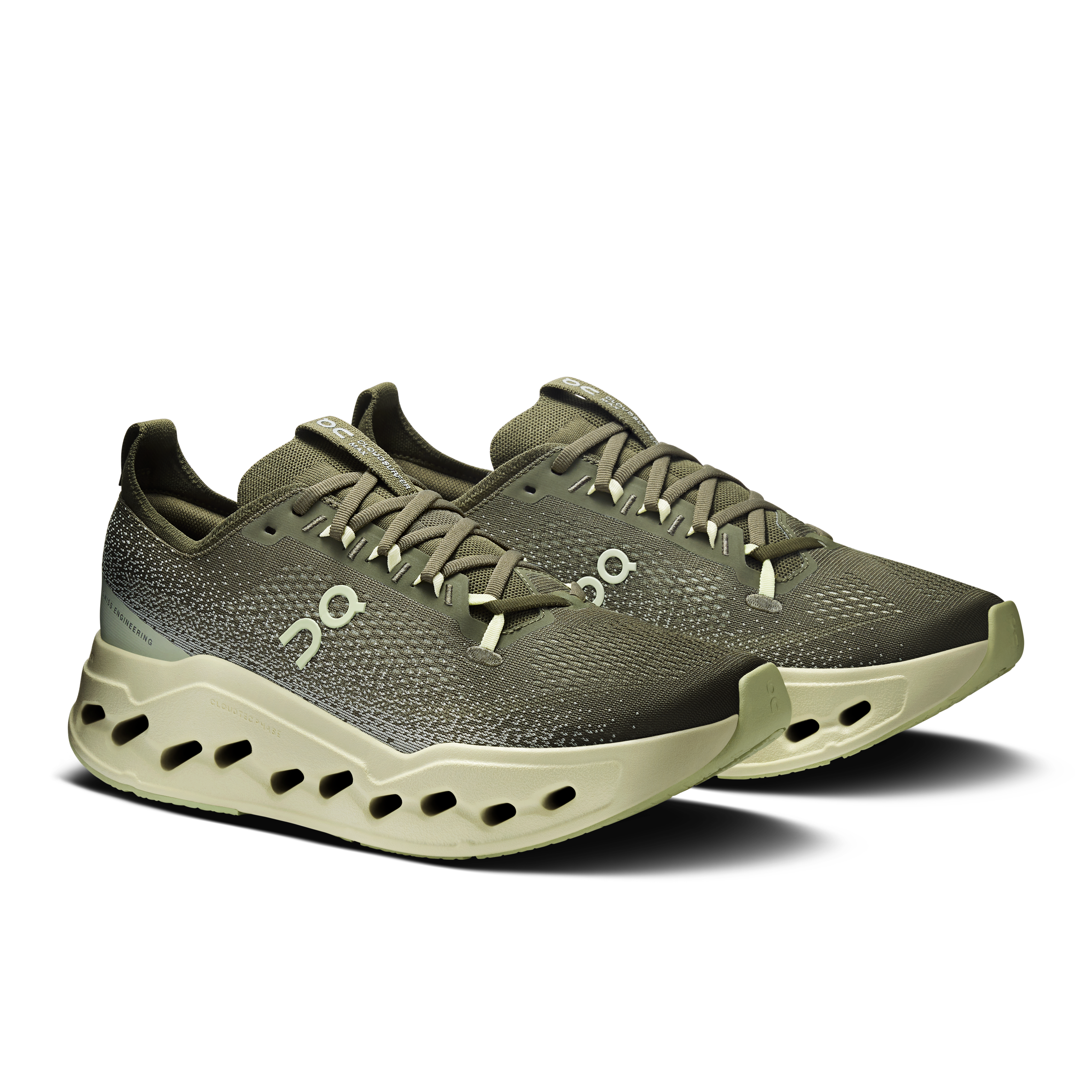 On Cloudsurfer Max Wide Olive & Seedling Men Road running Shoes