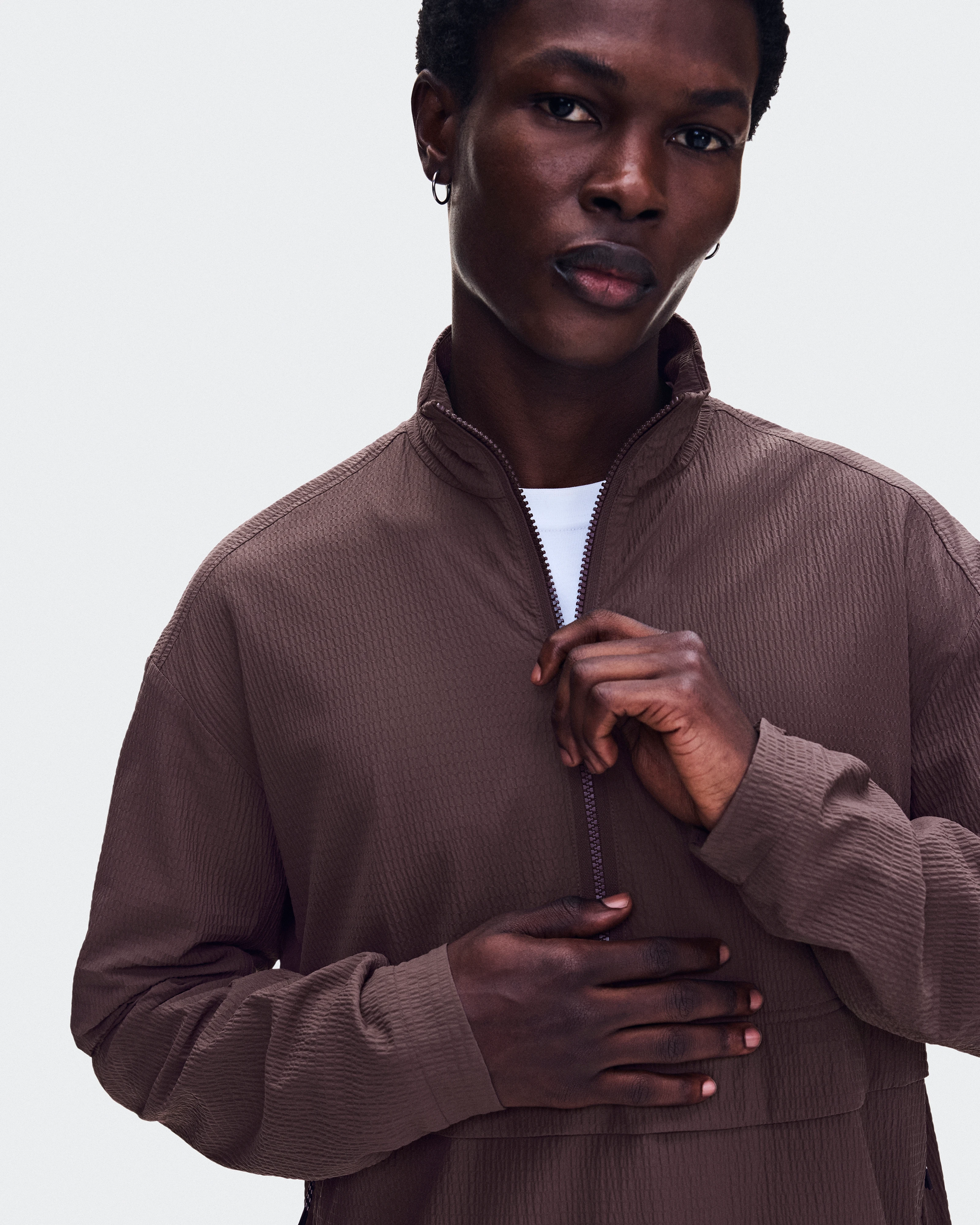 On Courtside 1/2 Zip Eaze Mulberry Men Hoodies and sweatshirts