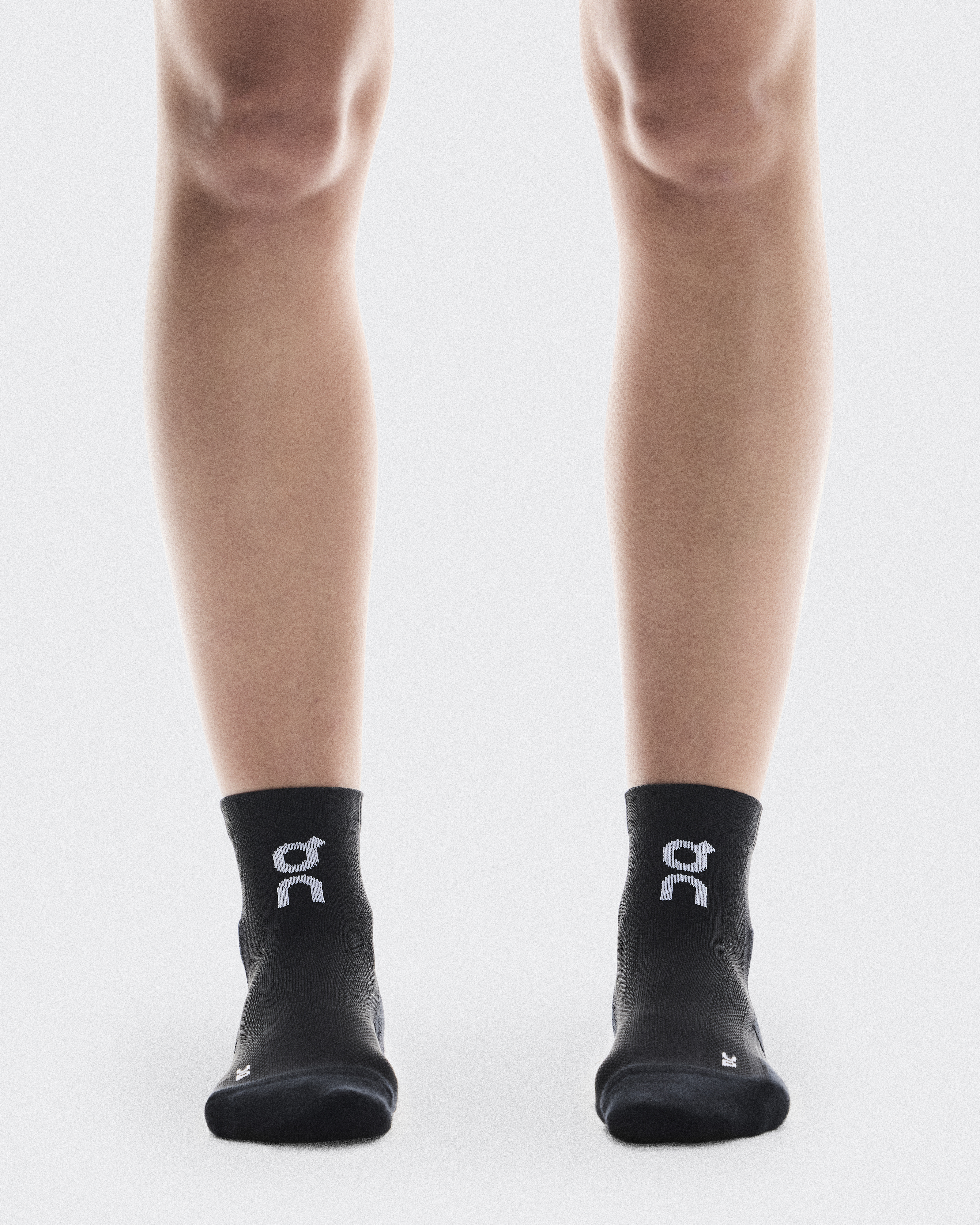 Core Run Sock Mid 2P in Black