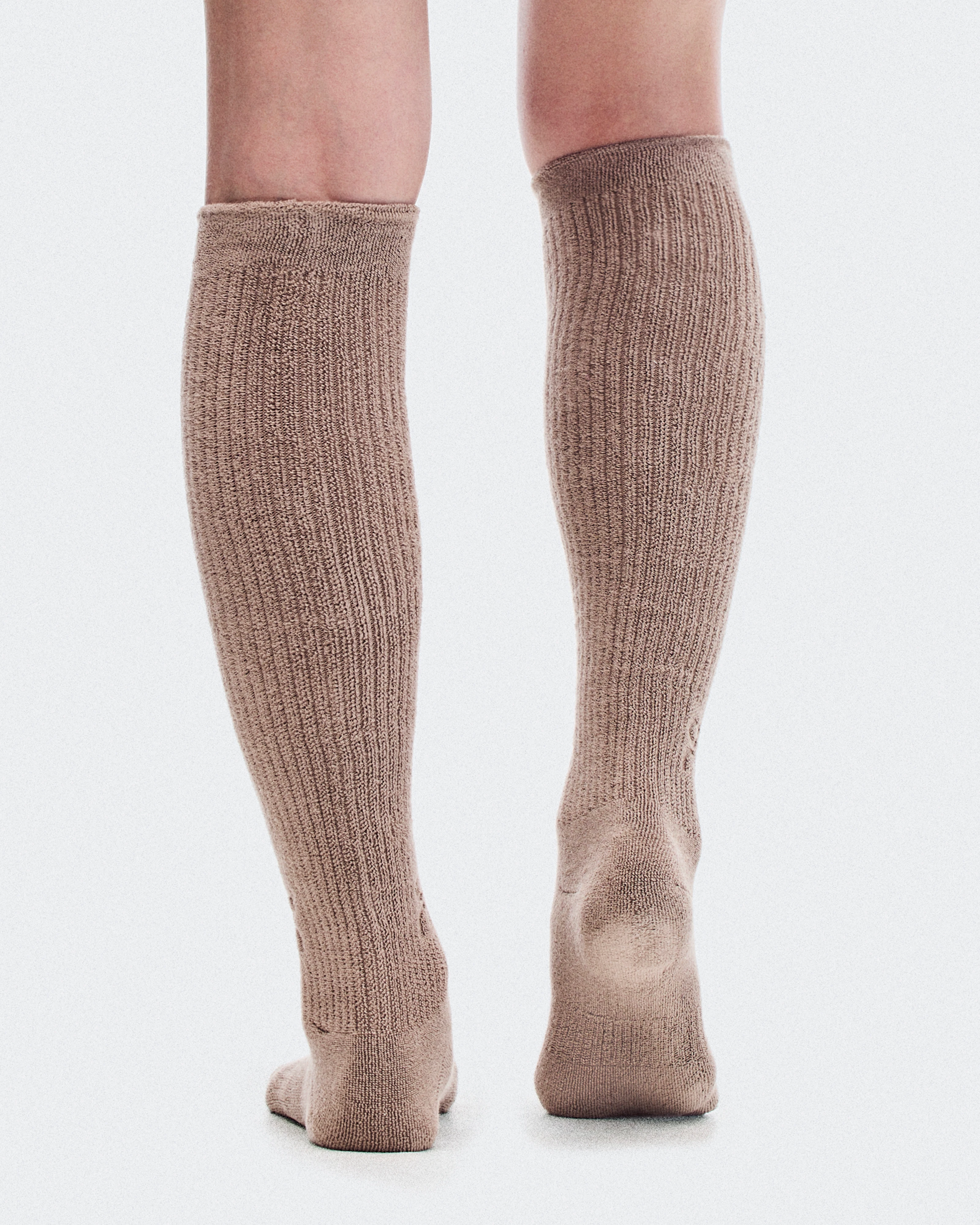 On Terry Sock Knee High Clay Unisex Socks