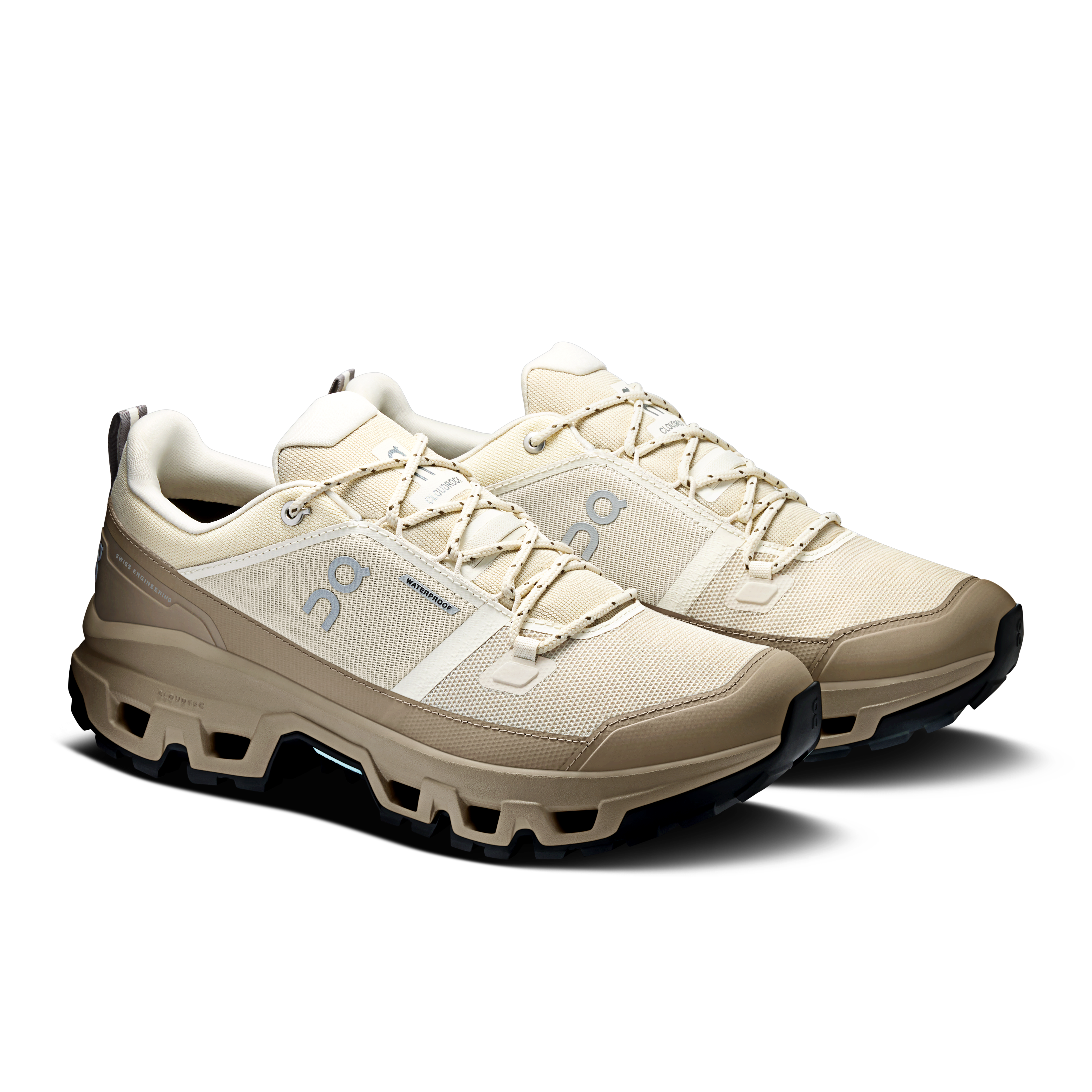 On Cloudrock Low Waterproof Grain & Soba Men Hiking Shoes