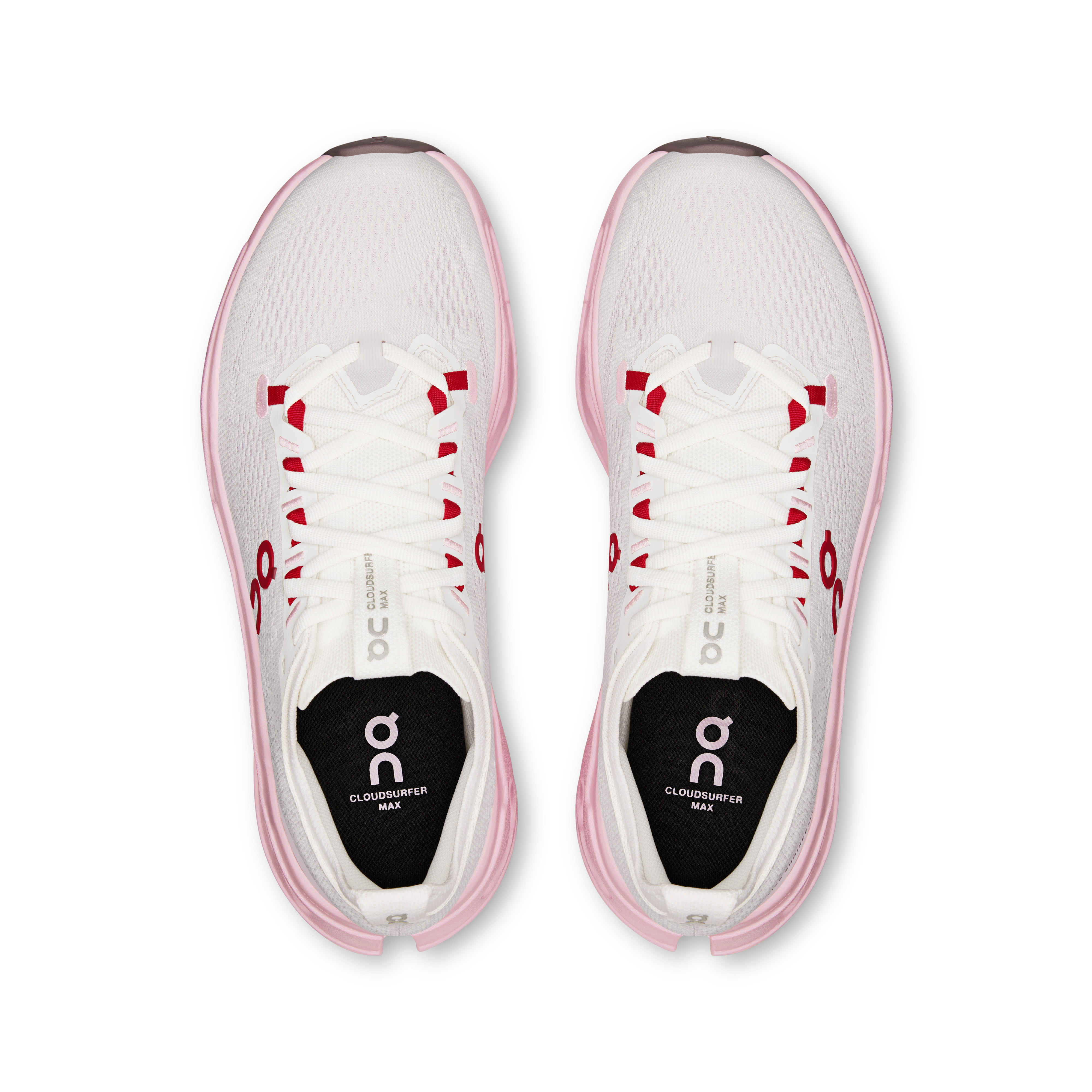 On Cloudsurfer Max Ivory & Peony Women Road running Shoes