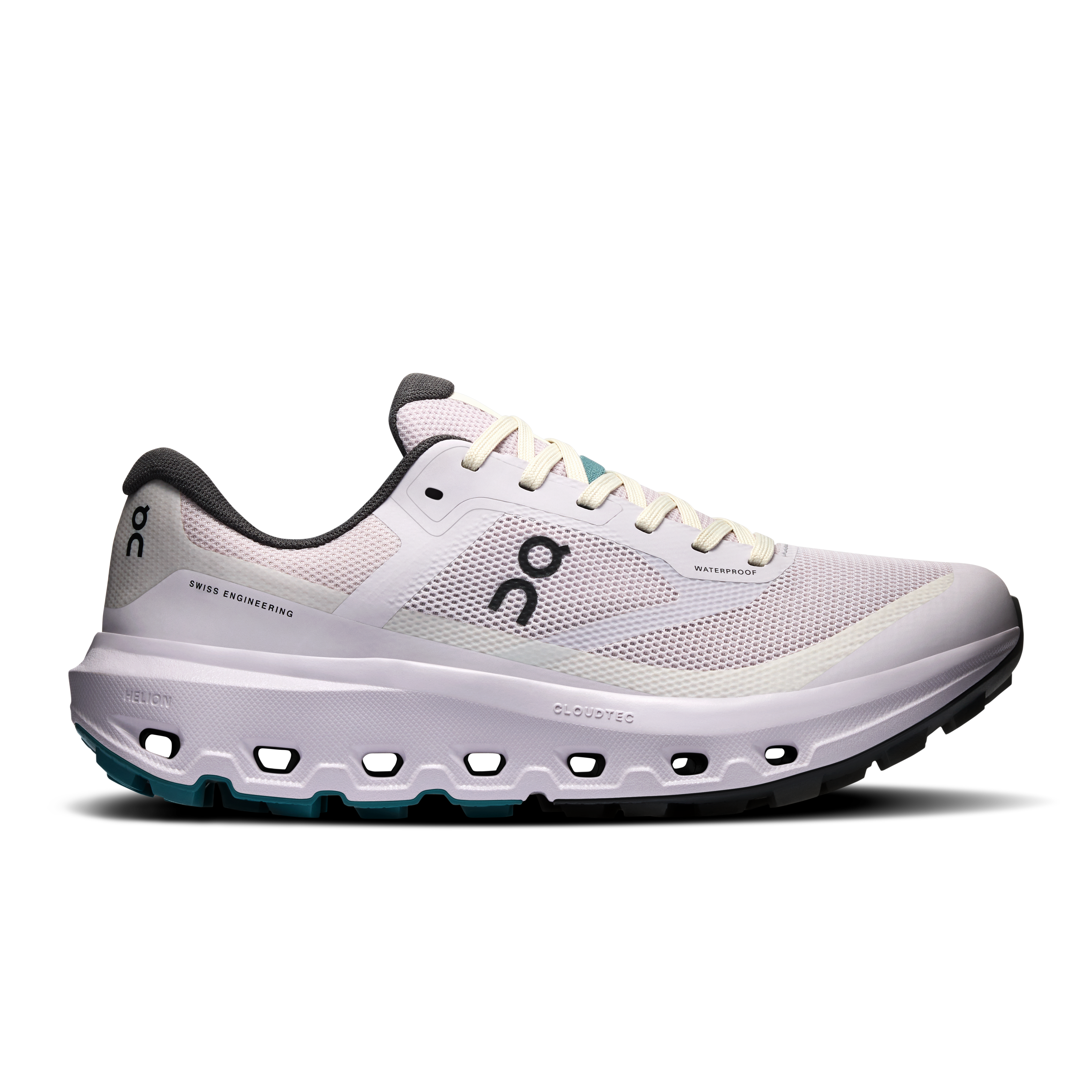 On Cloudvista 3 Waterproof Ether & Grain Women – Trail Running, Mid-distances, all terrain Shoes