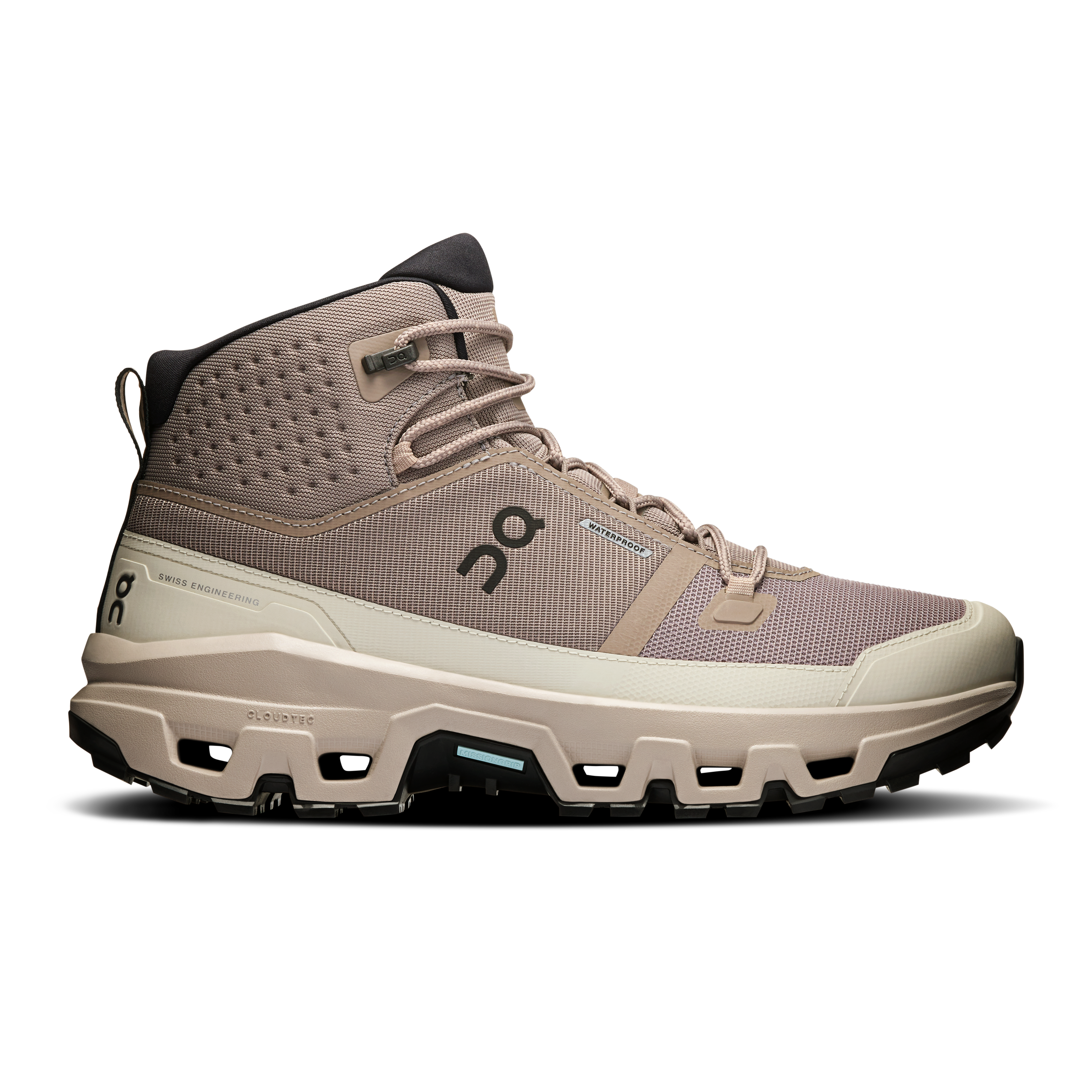 On Cloudrock Mid Waterproof Cinder & Desert Men – Hiking, Missiongrip™, waterproof Shoes