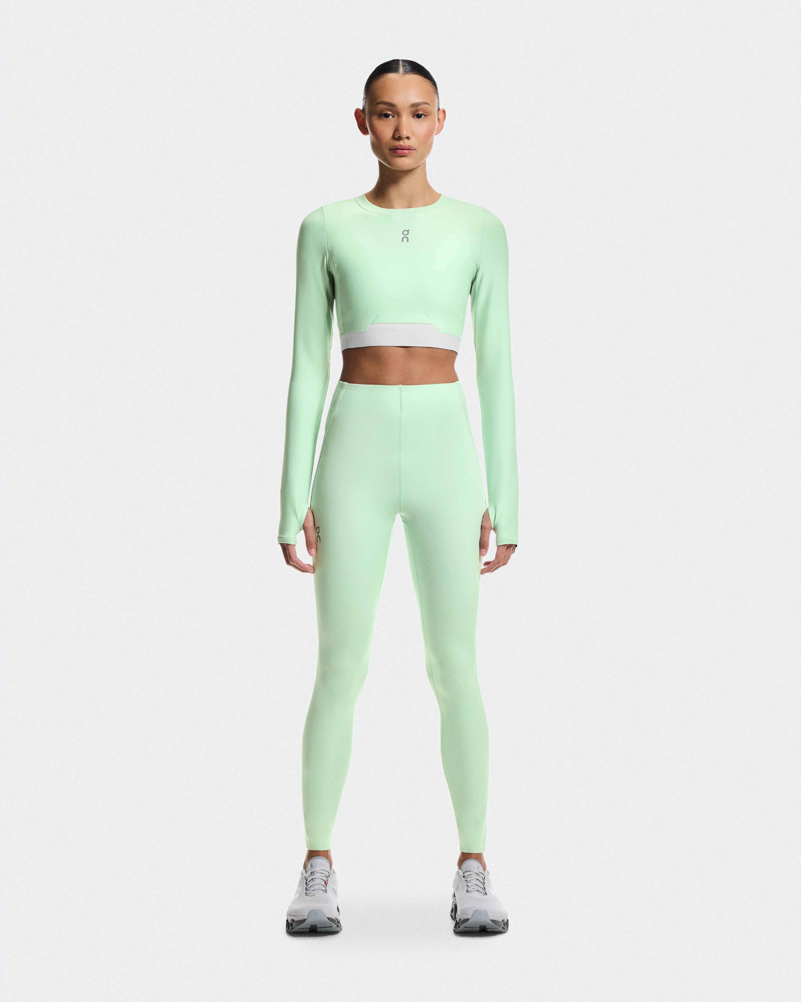 On Train Long Sleeve Crop Creek Women Tops and t-shirts
