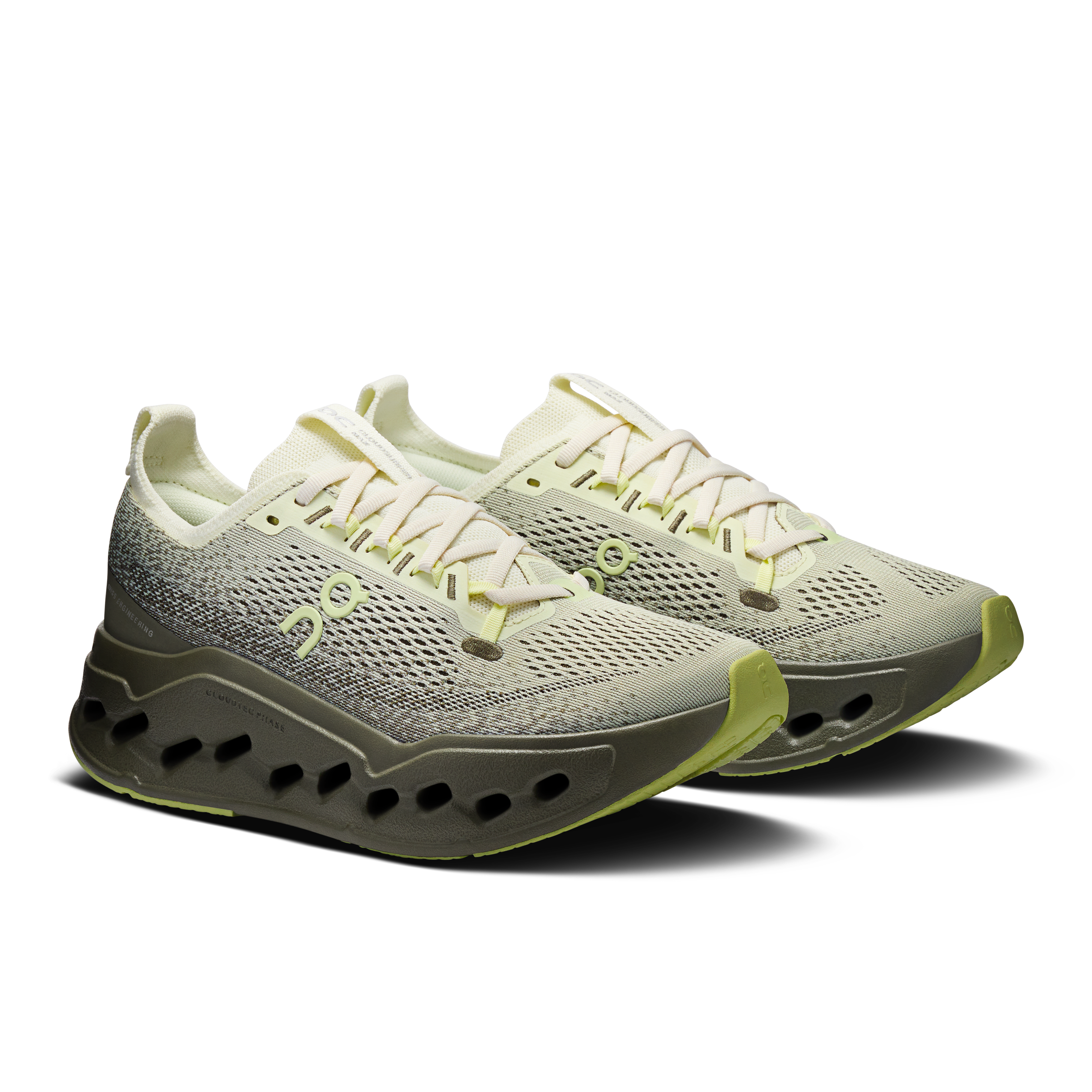On Cloudsurfer Max Seedling & Olive Women Road running Shoes
