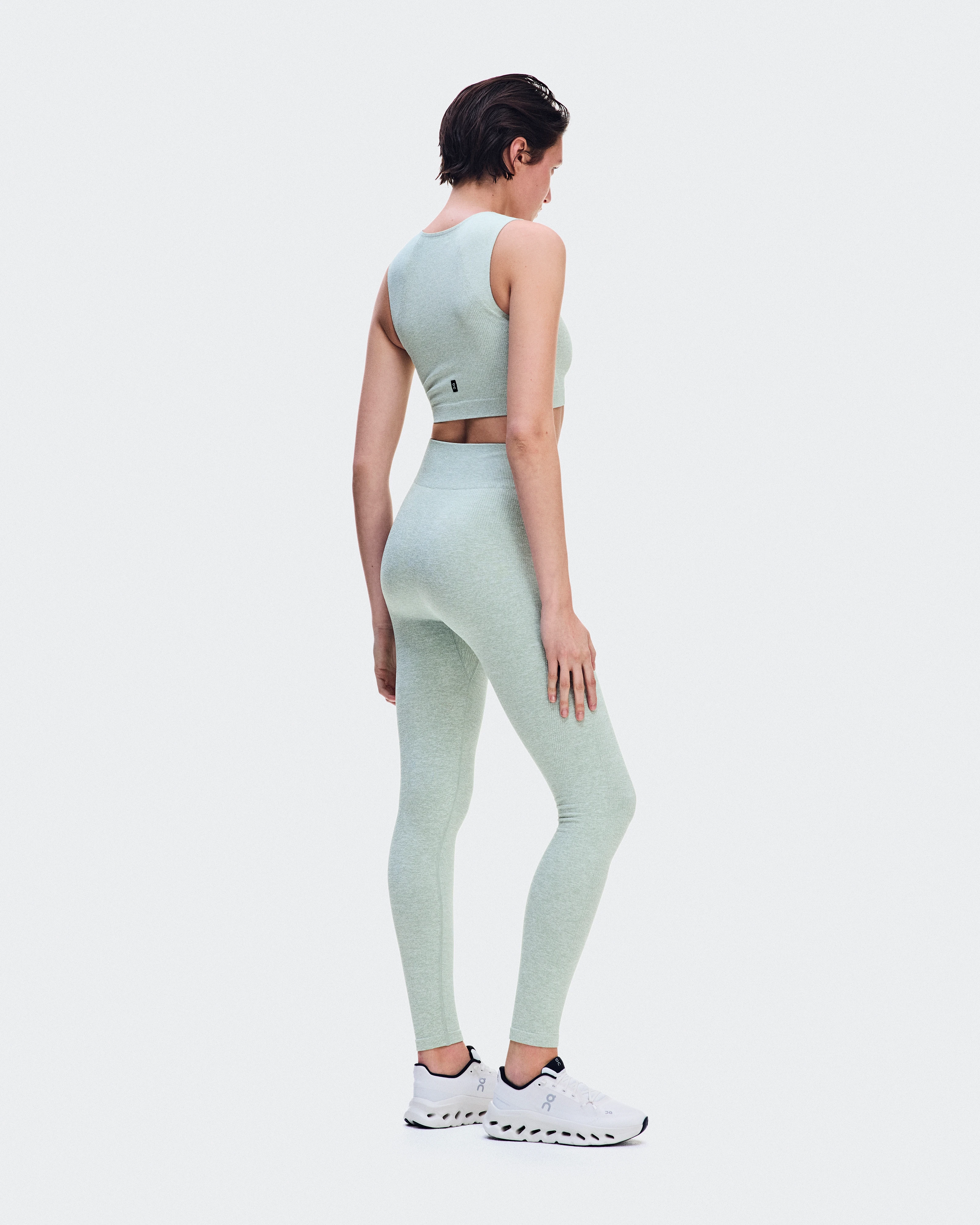 On Studio Knit Leggings Mineral Heather Women Tights