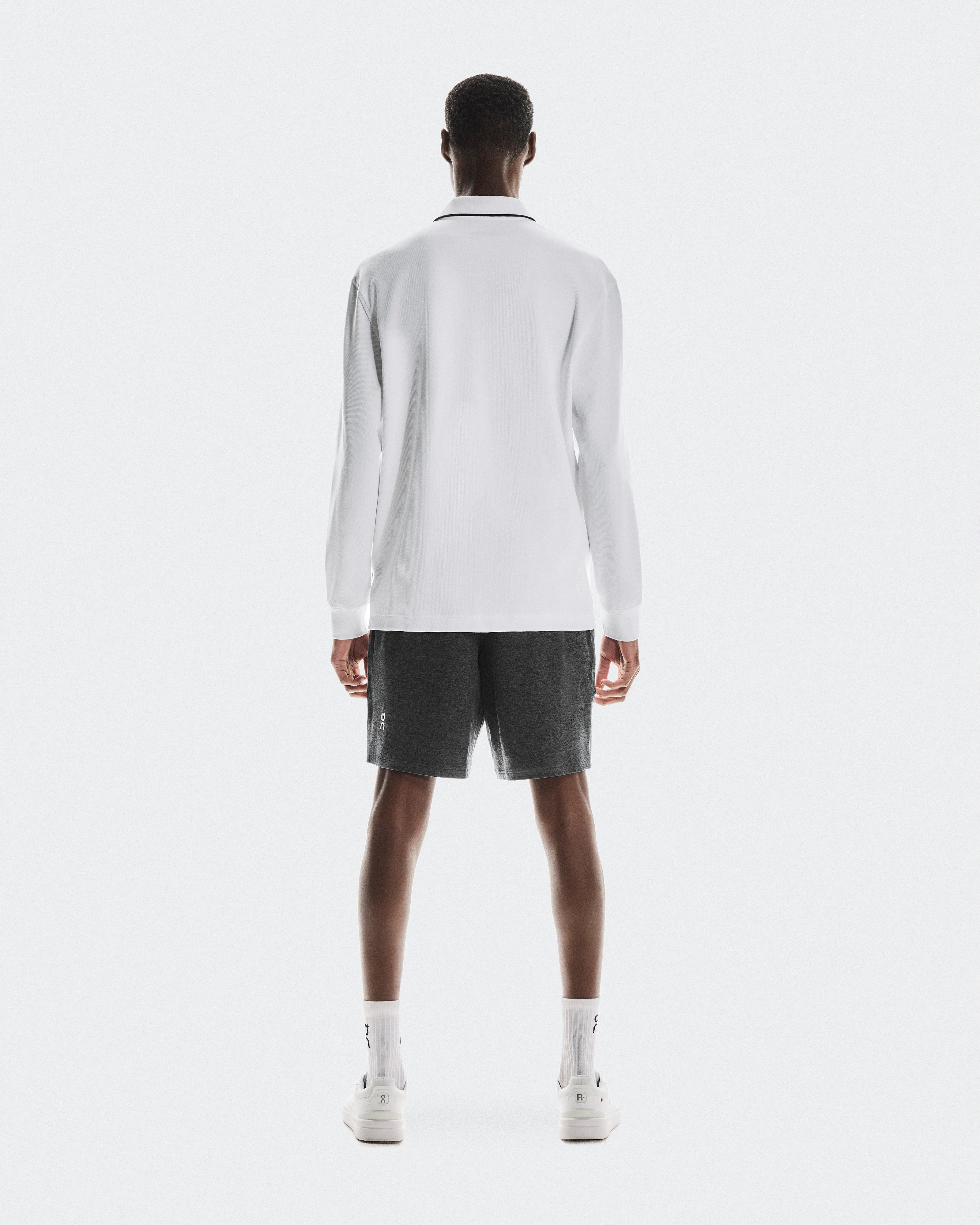 On Courtside Long-T Polo White Men Tops and t-shirts