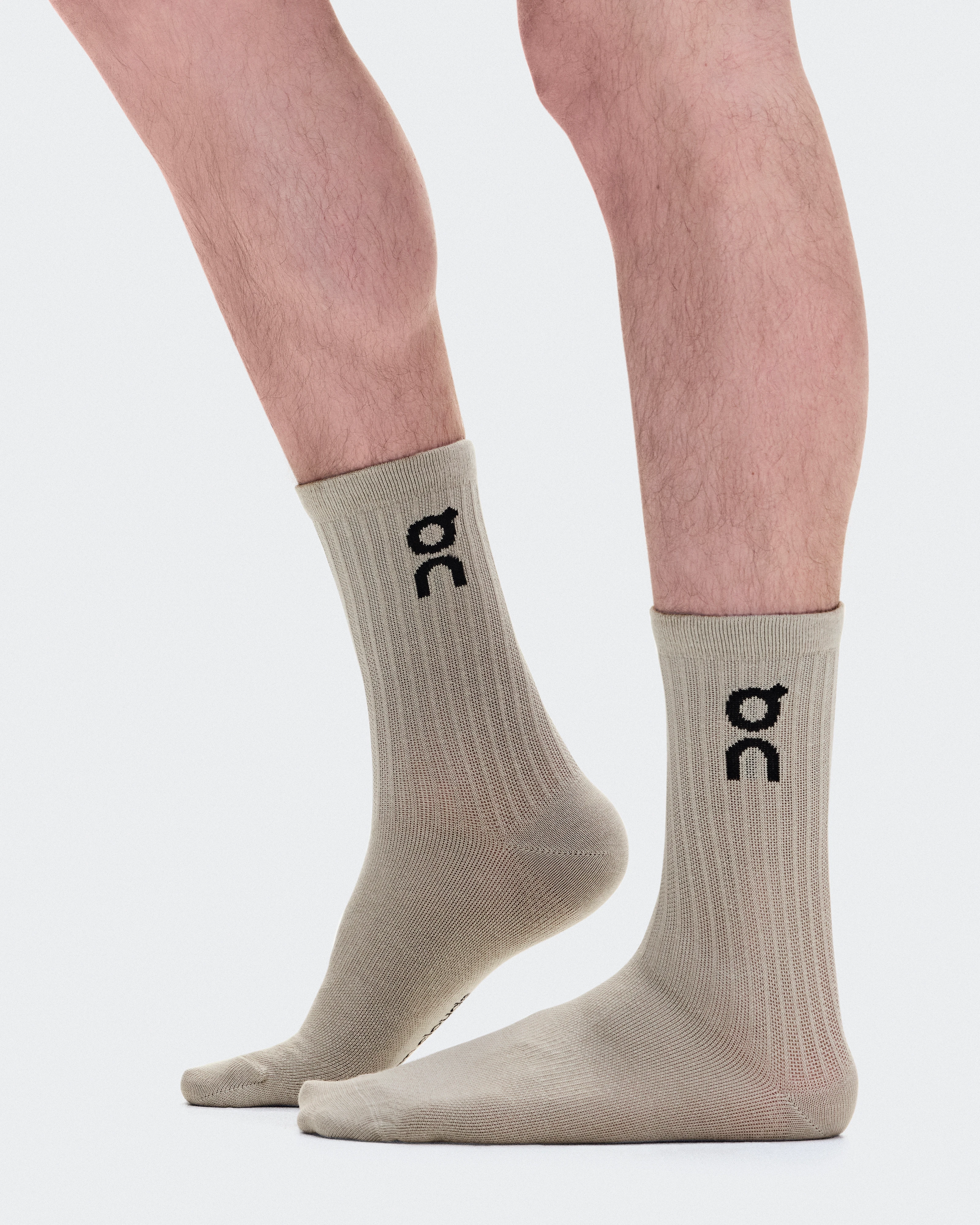 On Logo Sock High 3P Hare & Brume Unisex Socks