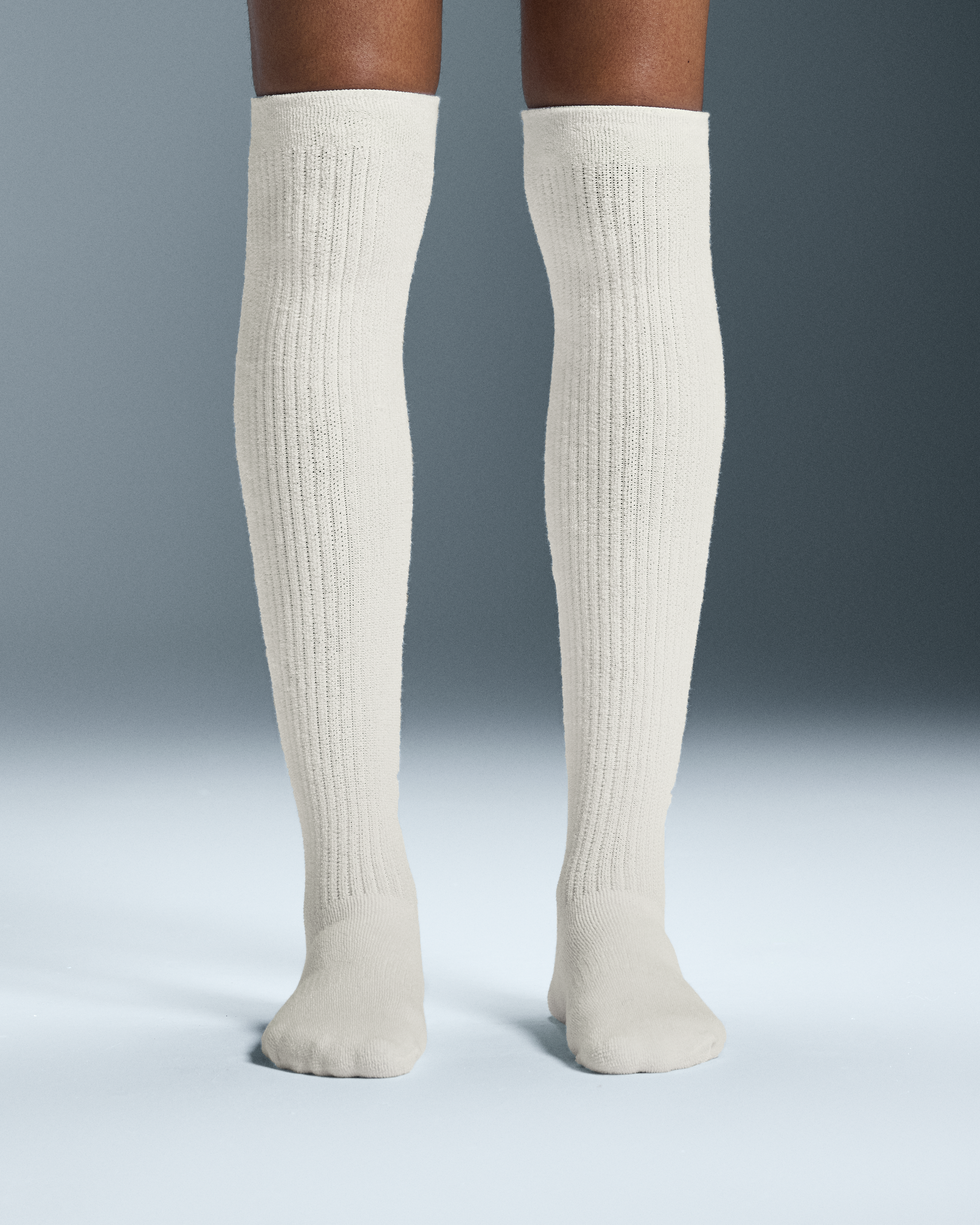 On Terry Sock Knee High Ivory Unisex Socks