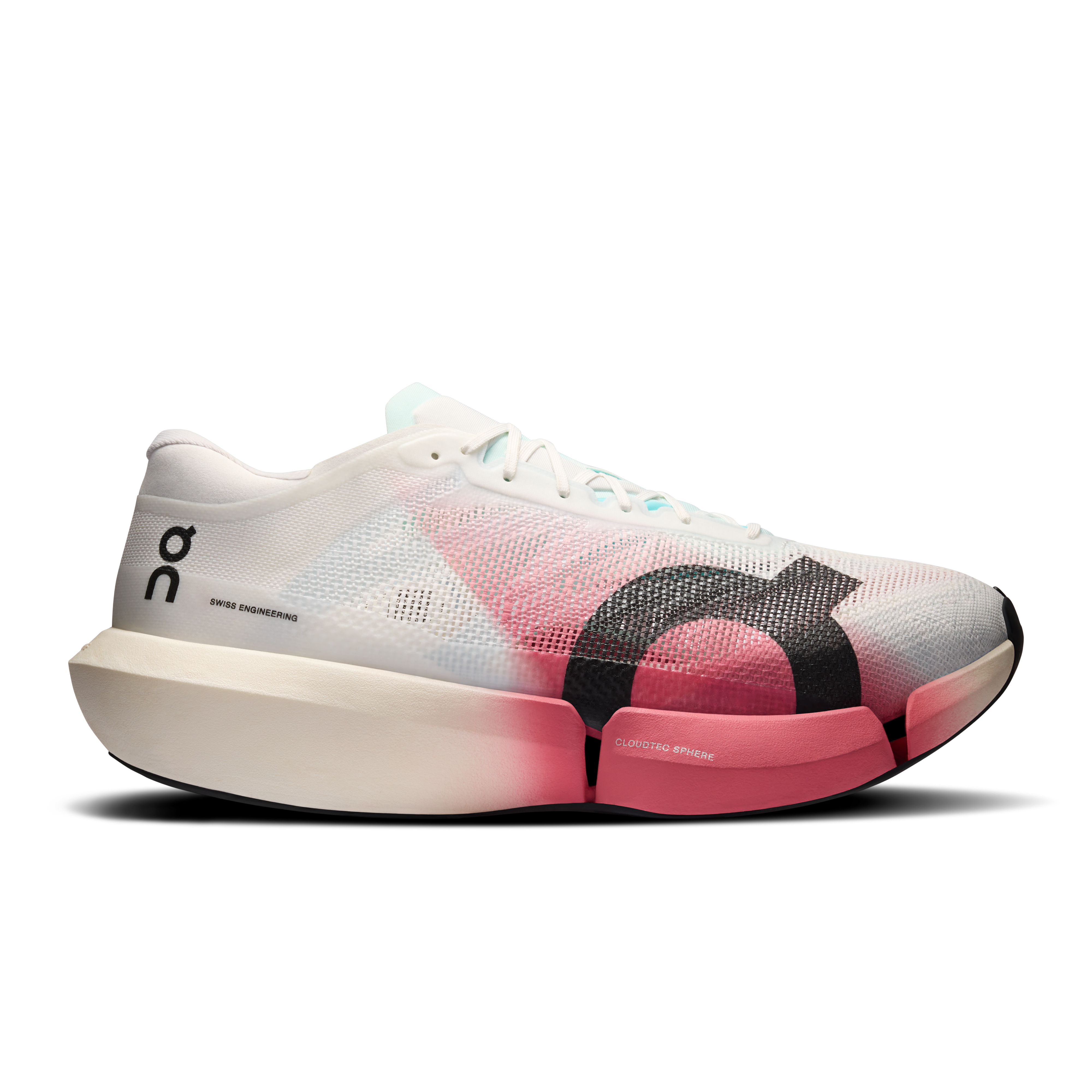 Cloudboom Strike 2 Road Running Shoe in White/Camellia