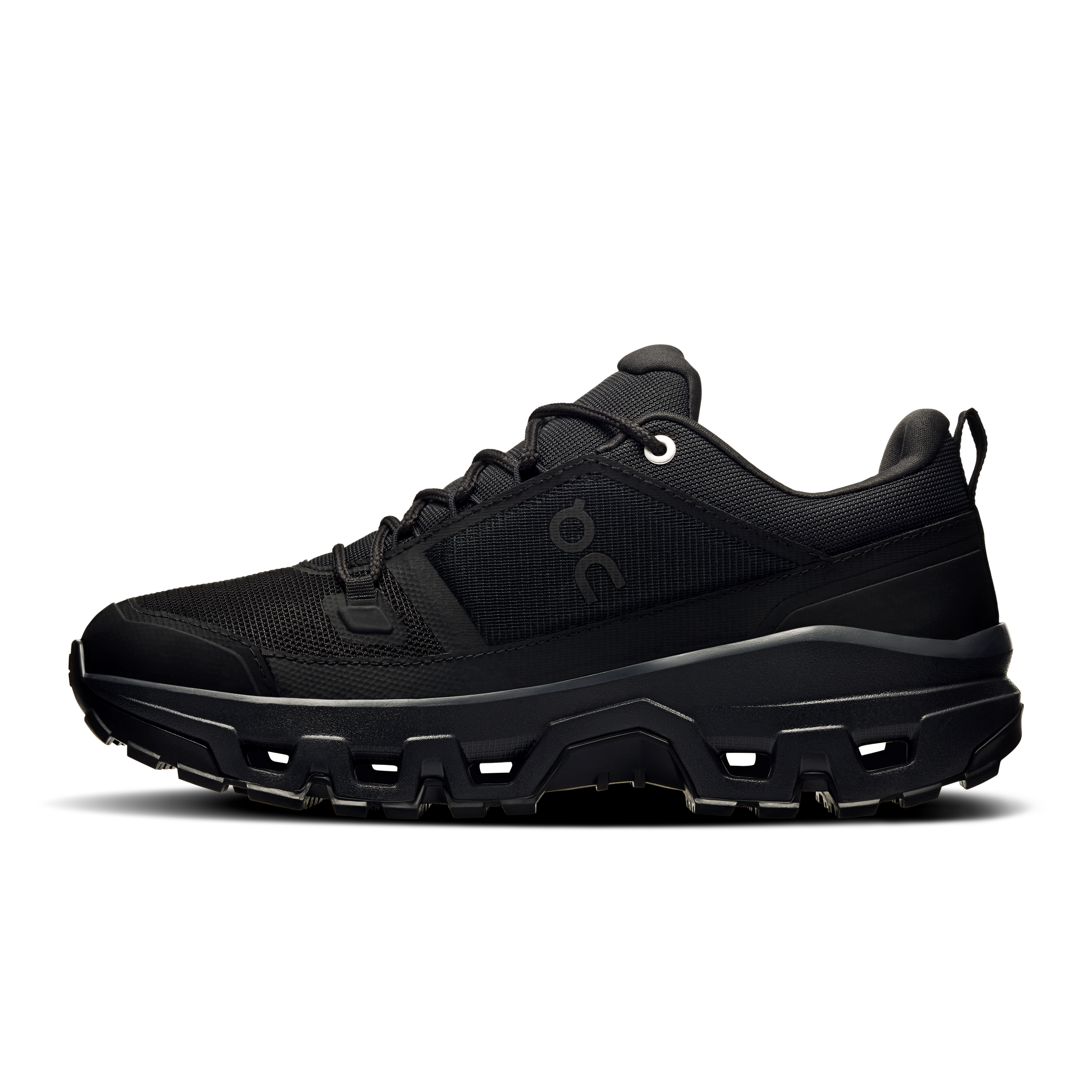 On Cloudrock Low Waterproof Black & Black Women Hiking Shoes