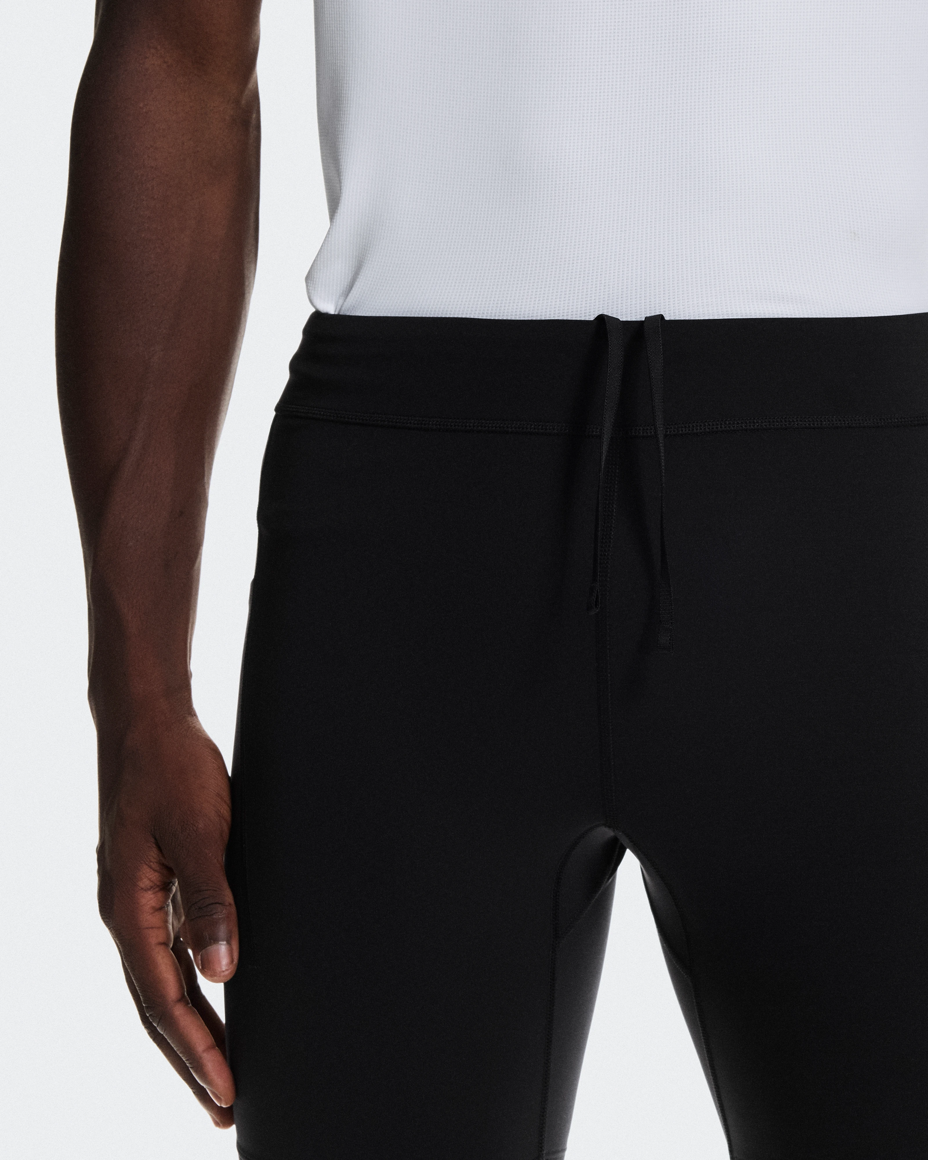 On 8" Performance Tights Black Men Tights