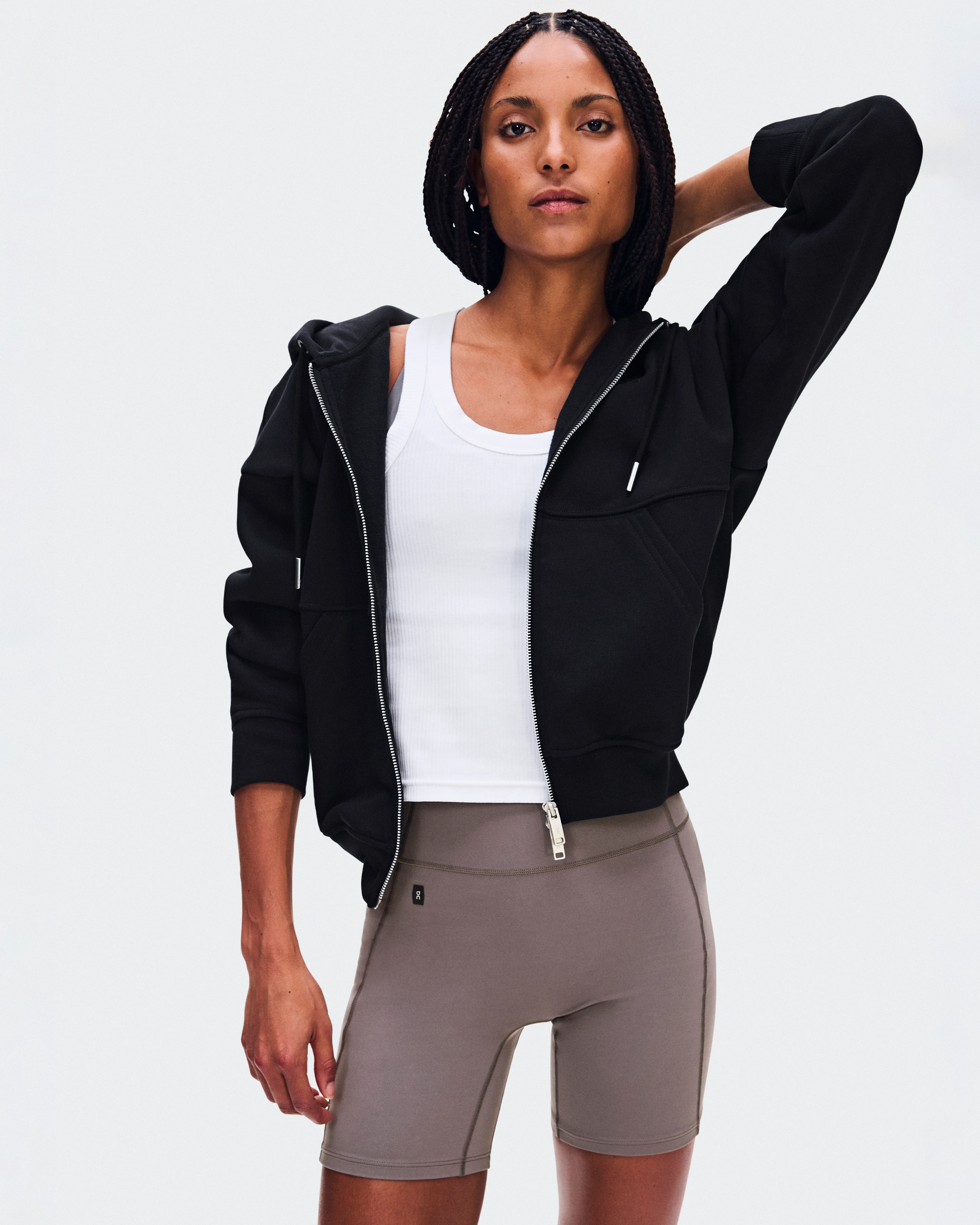 On Club Collective Full Zip Hoodie Black Women Hoodies and sweatshirts