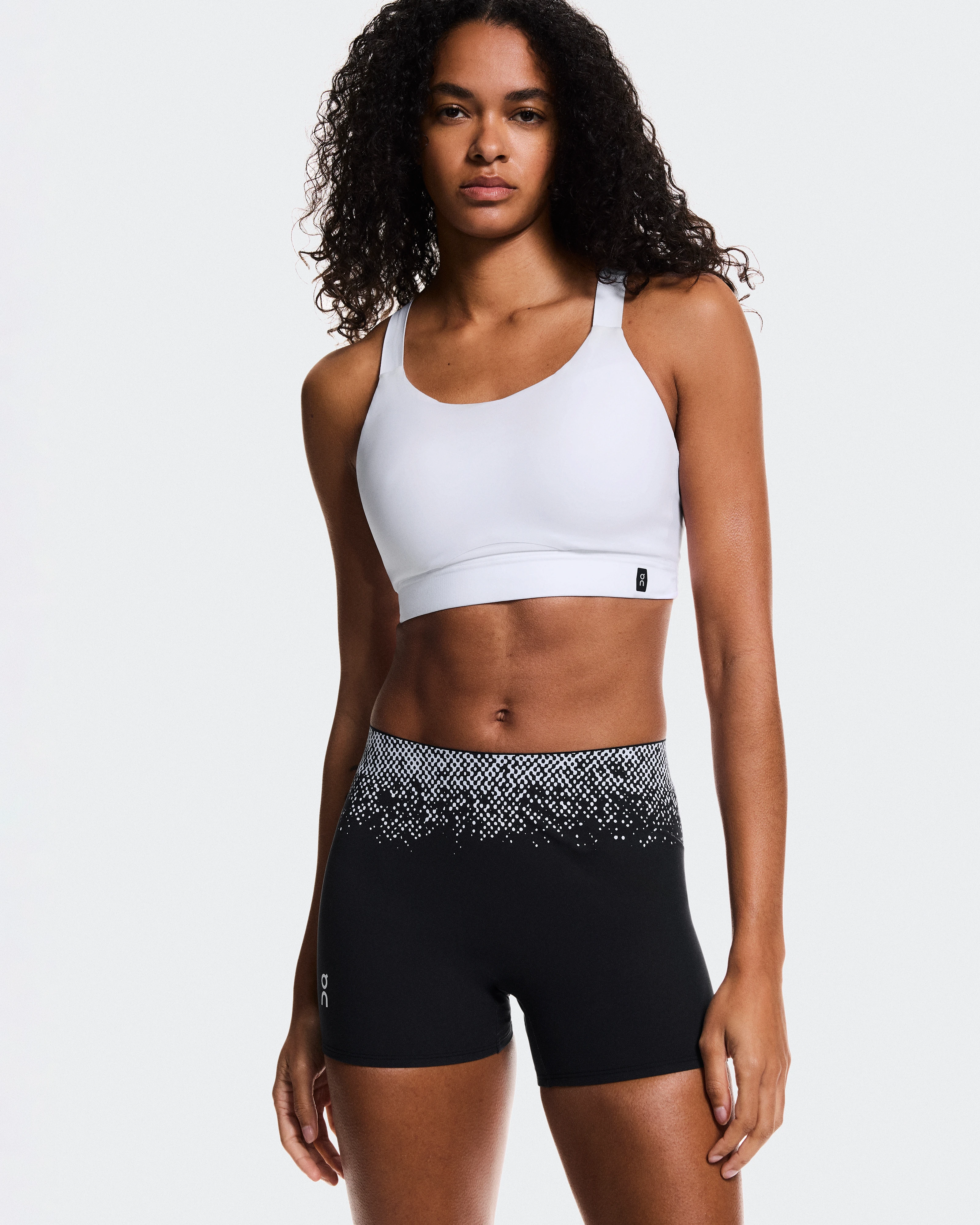On Zero Short Tights Black & White Women Tights