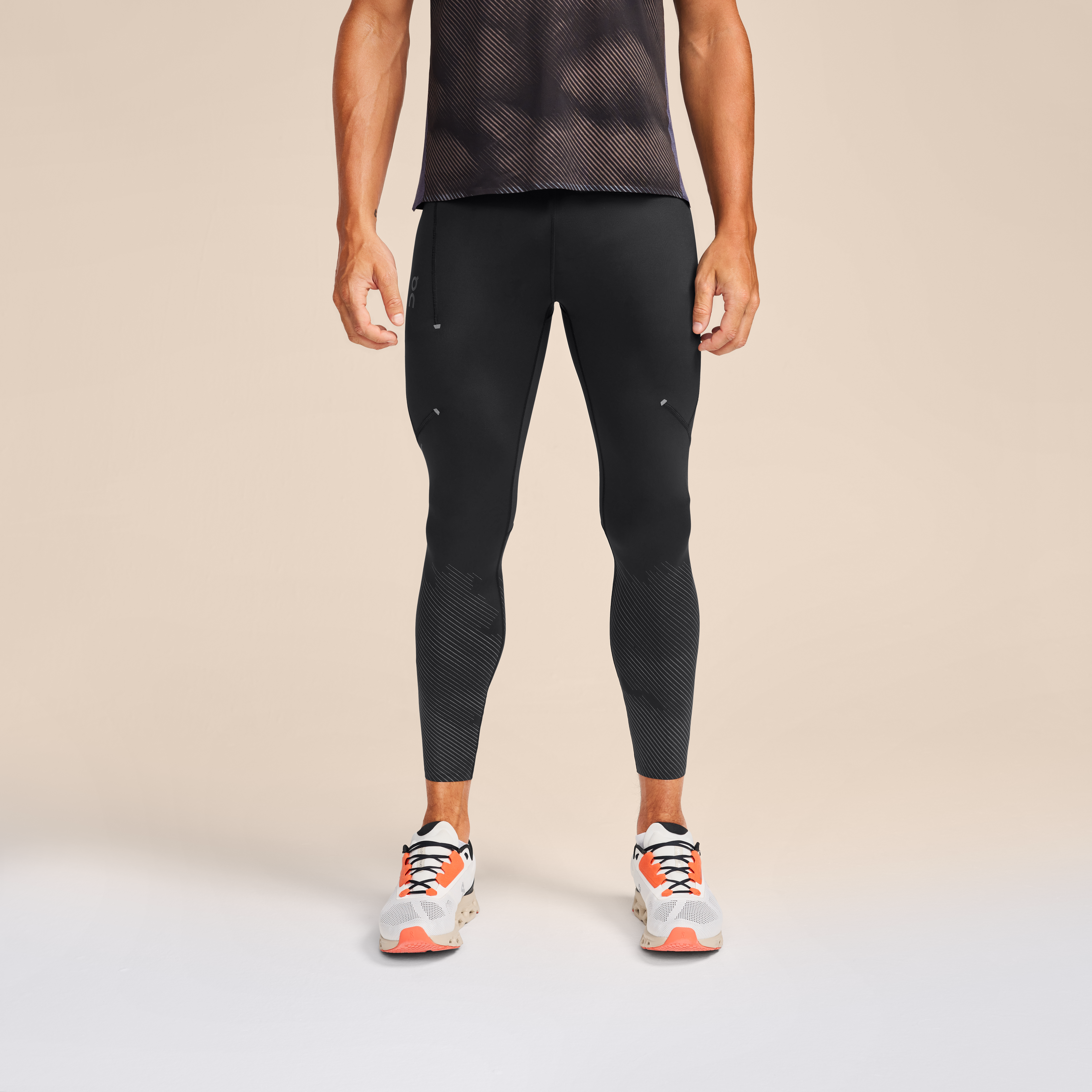 On Performance Winter Tights Lumos Black Men – Cold-weather runs, insulating, reflective Tights