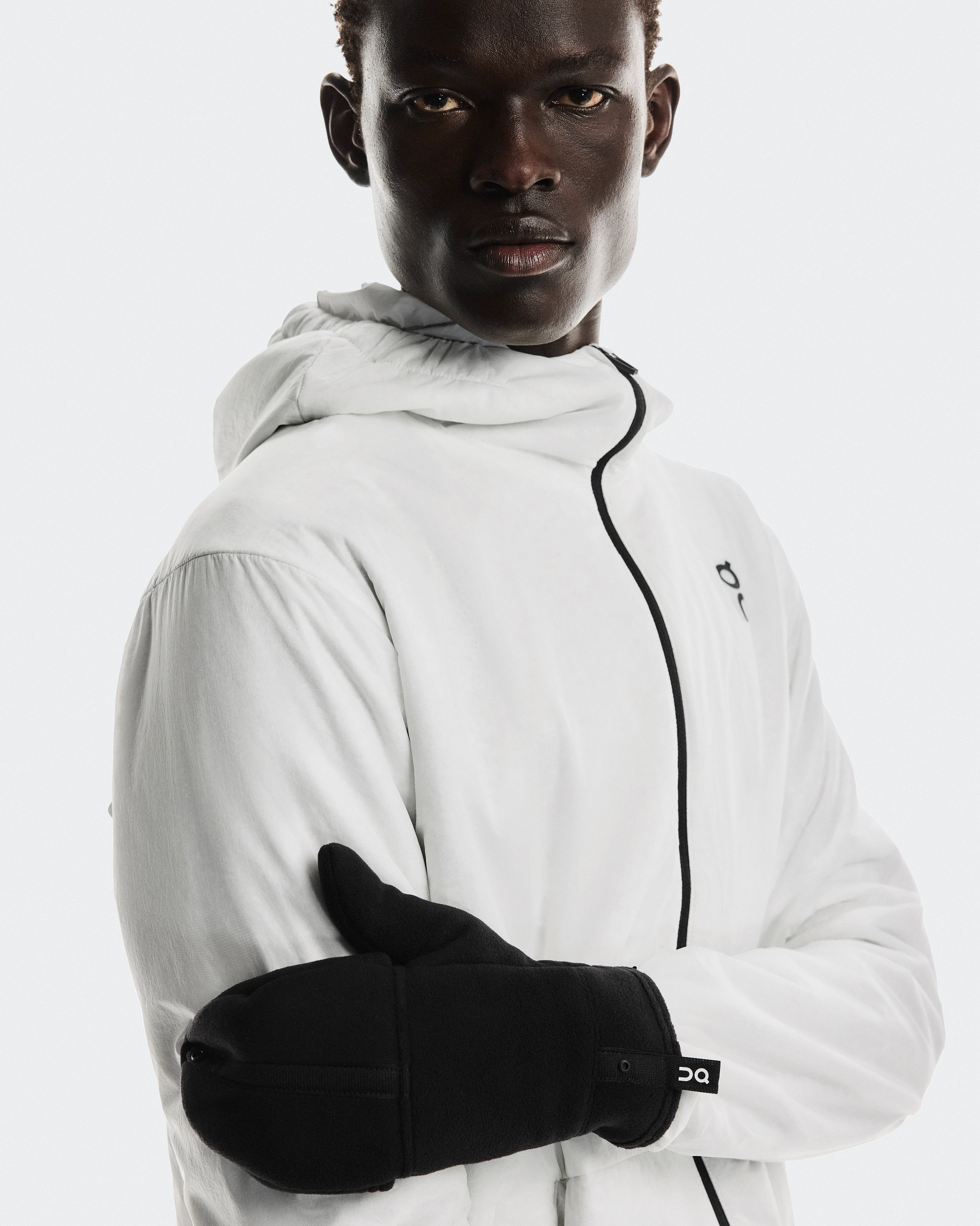 On Fleece Mitten Black Unisex Gloves