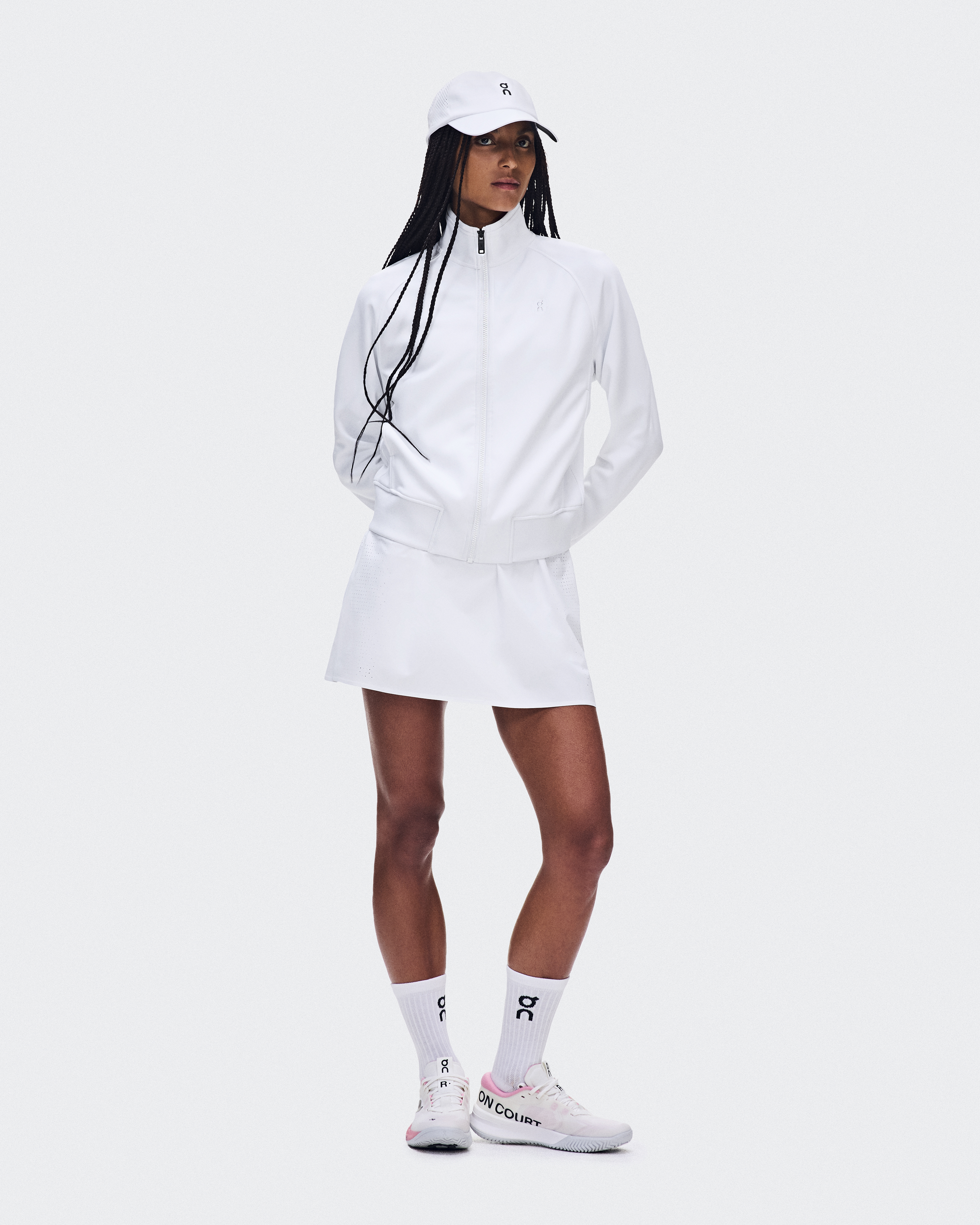 Courtside Full Zip LDN in White
