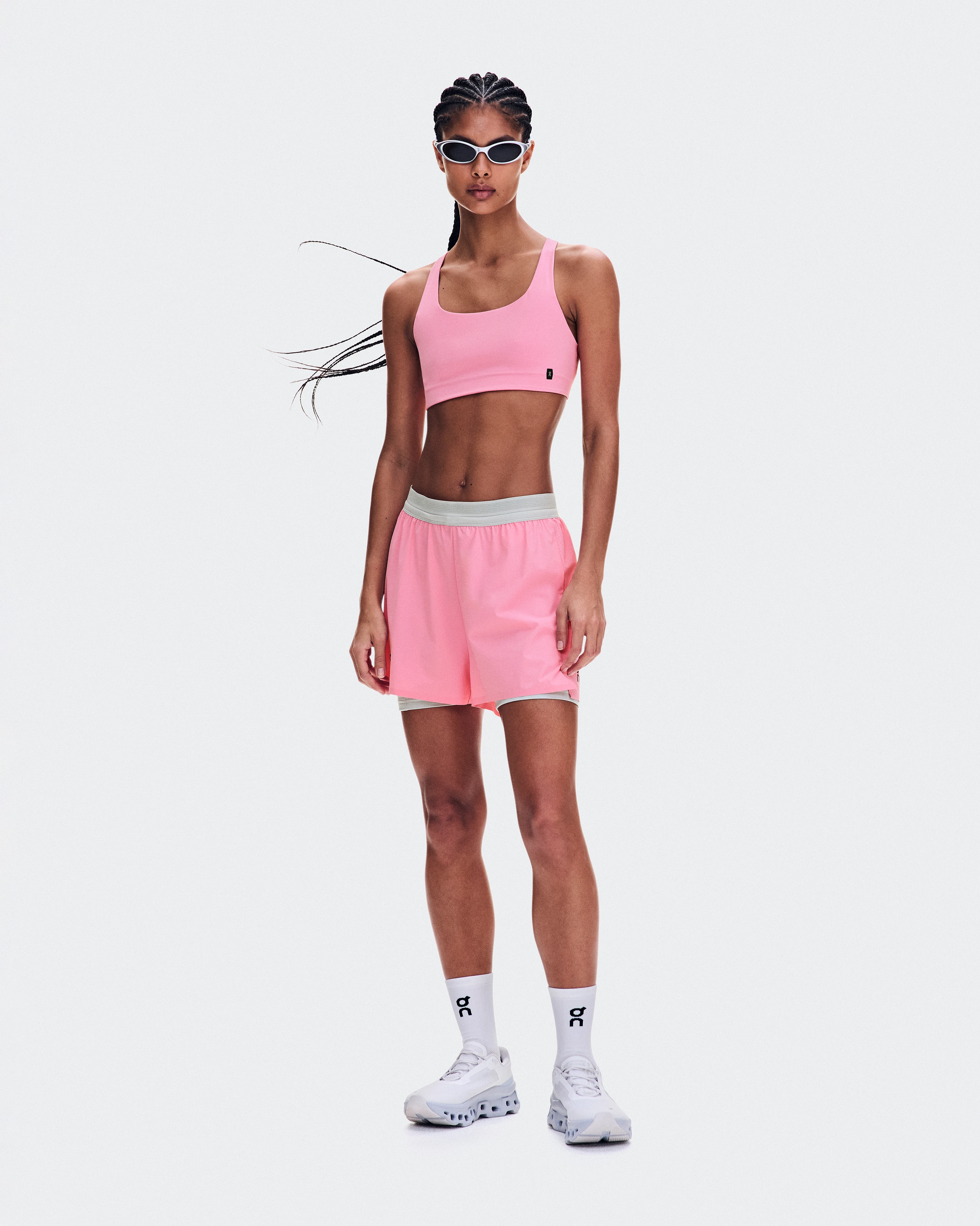 On 3" Performance 2/1 Shorts Magnolia & Glacier Women Shorts
