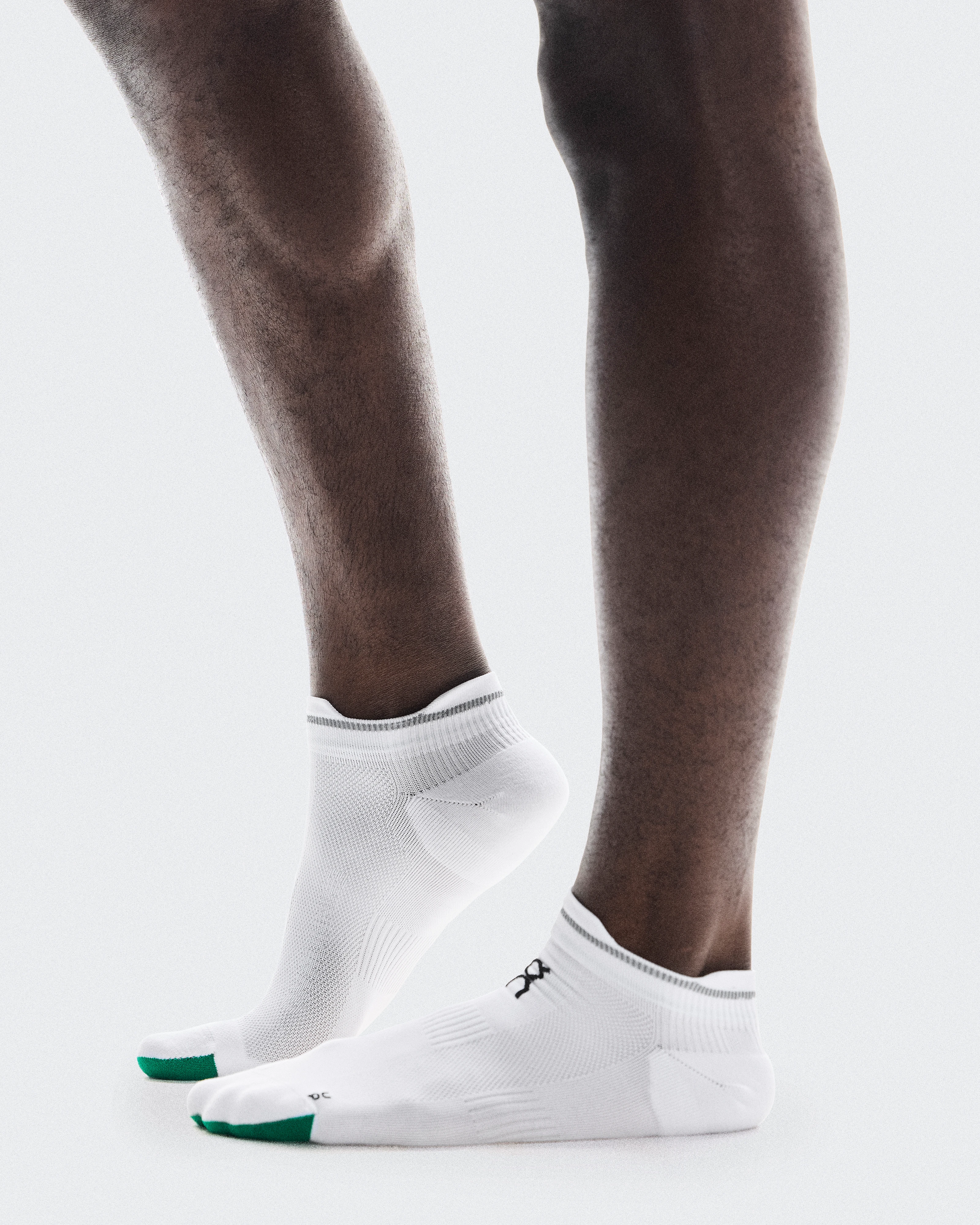 On Elite Run Sock Low White & Ivory Unisex Socks