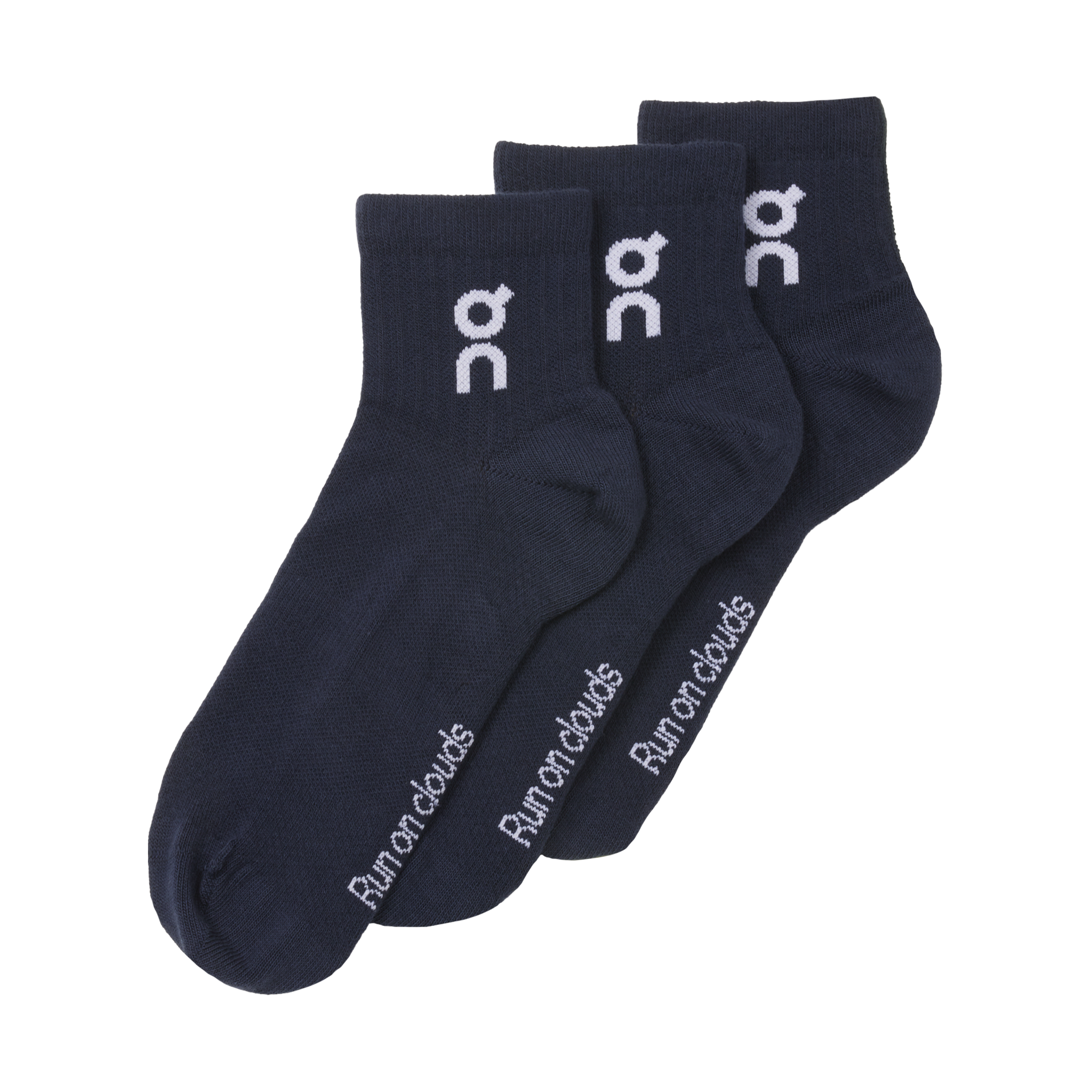 Logo Sock Mid 3P in Navy