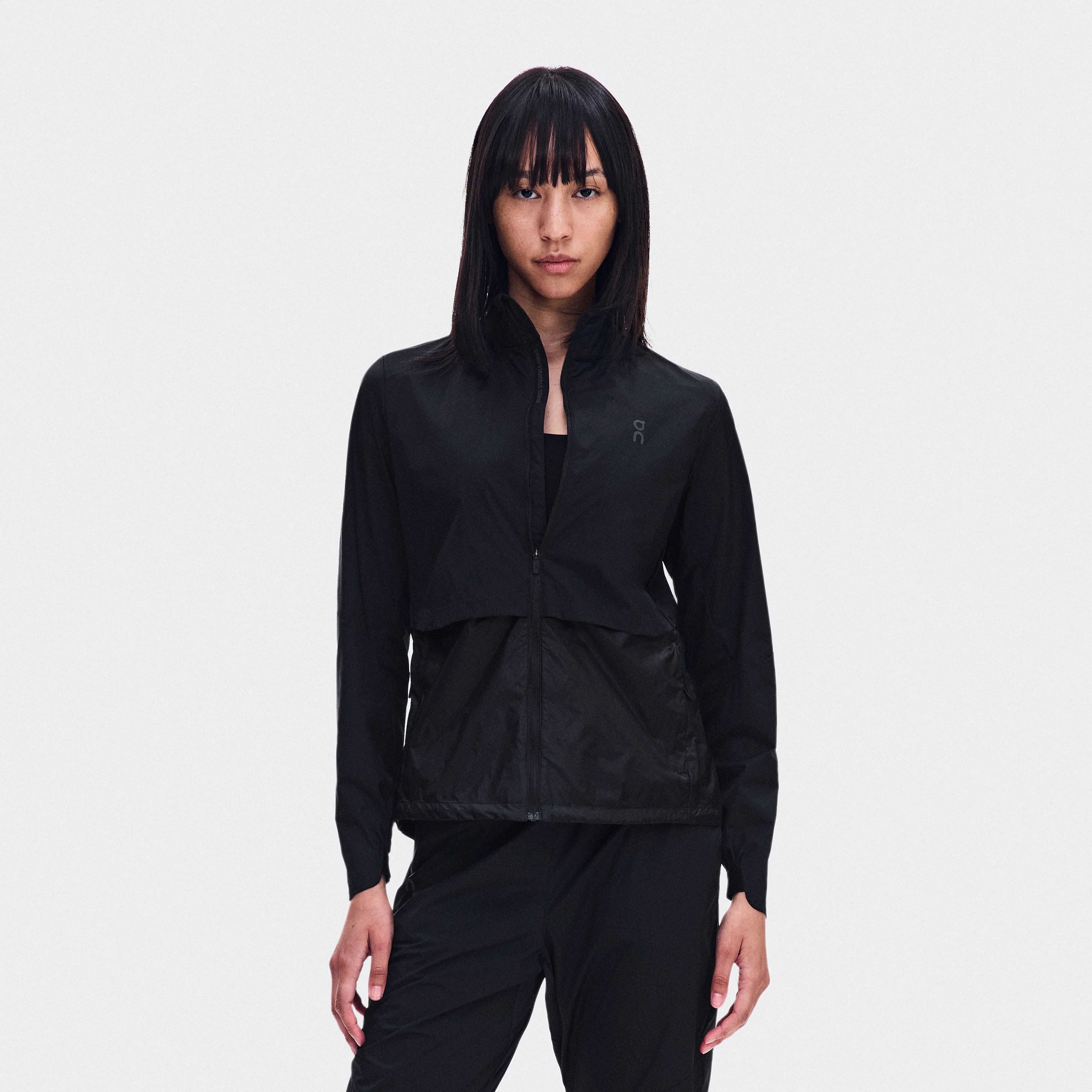 On Weather Jacket Black Women – Cool weather performance running, training Jackets