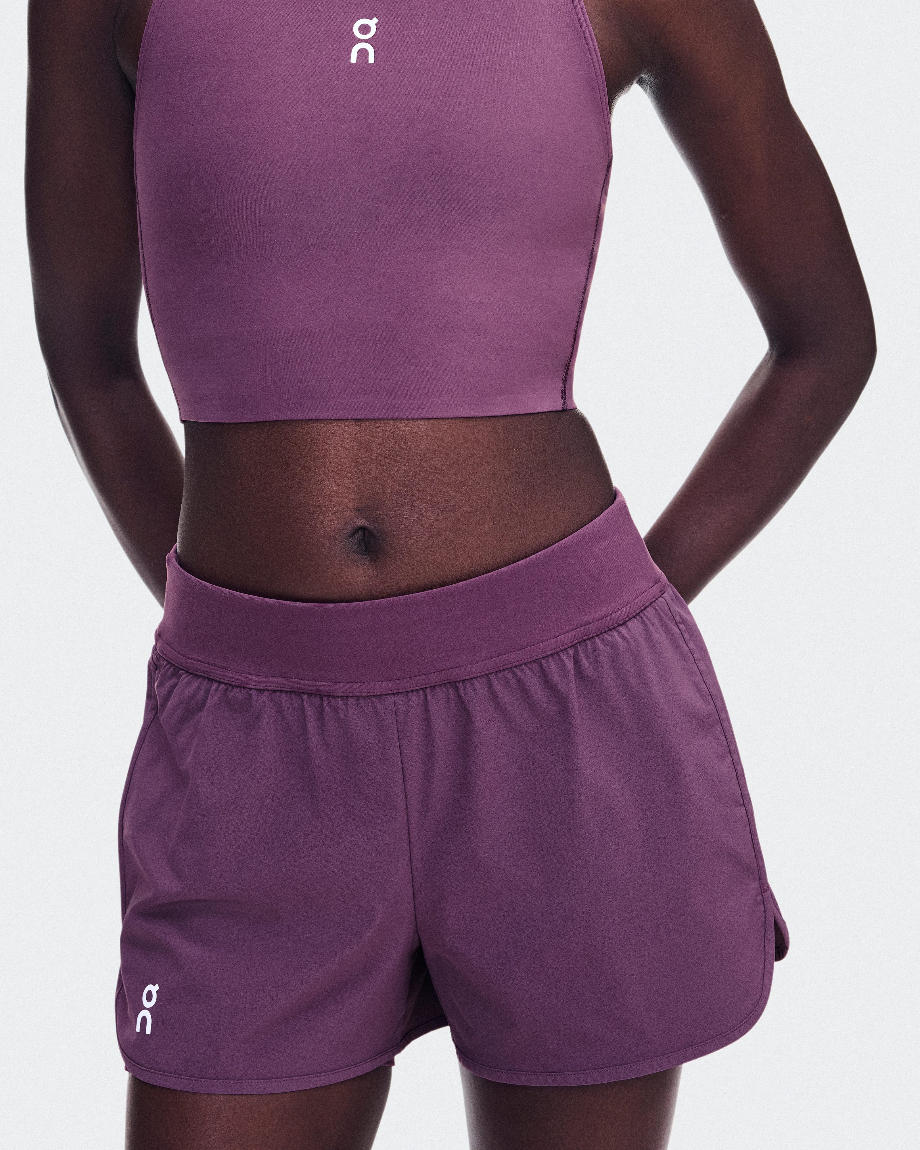 On 3" Court Shorts 2-in-1 Cassis Women Shorts