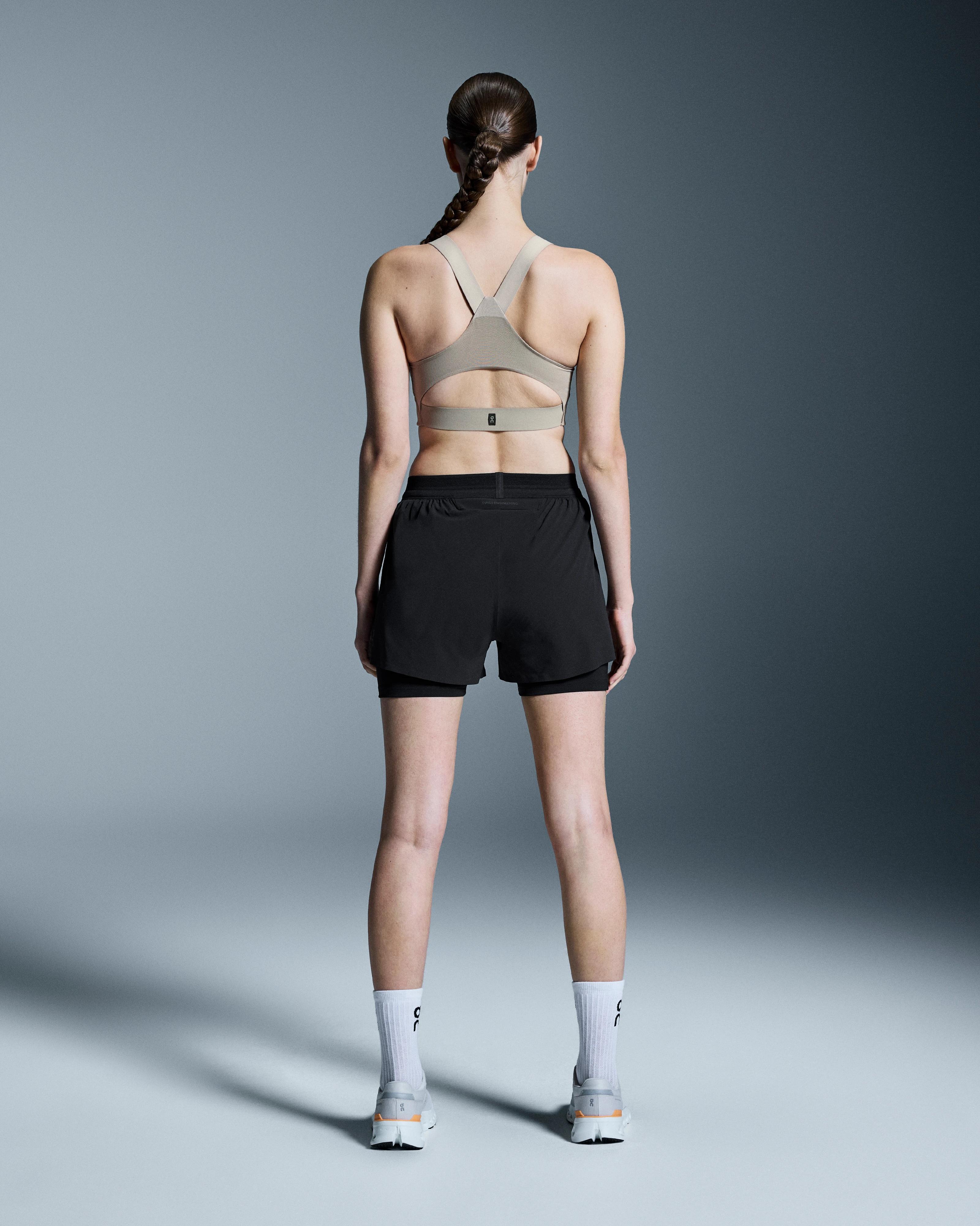 On 3" Performance 2/1 Shorts Black Women Shorts