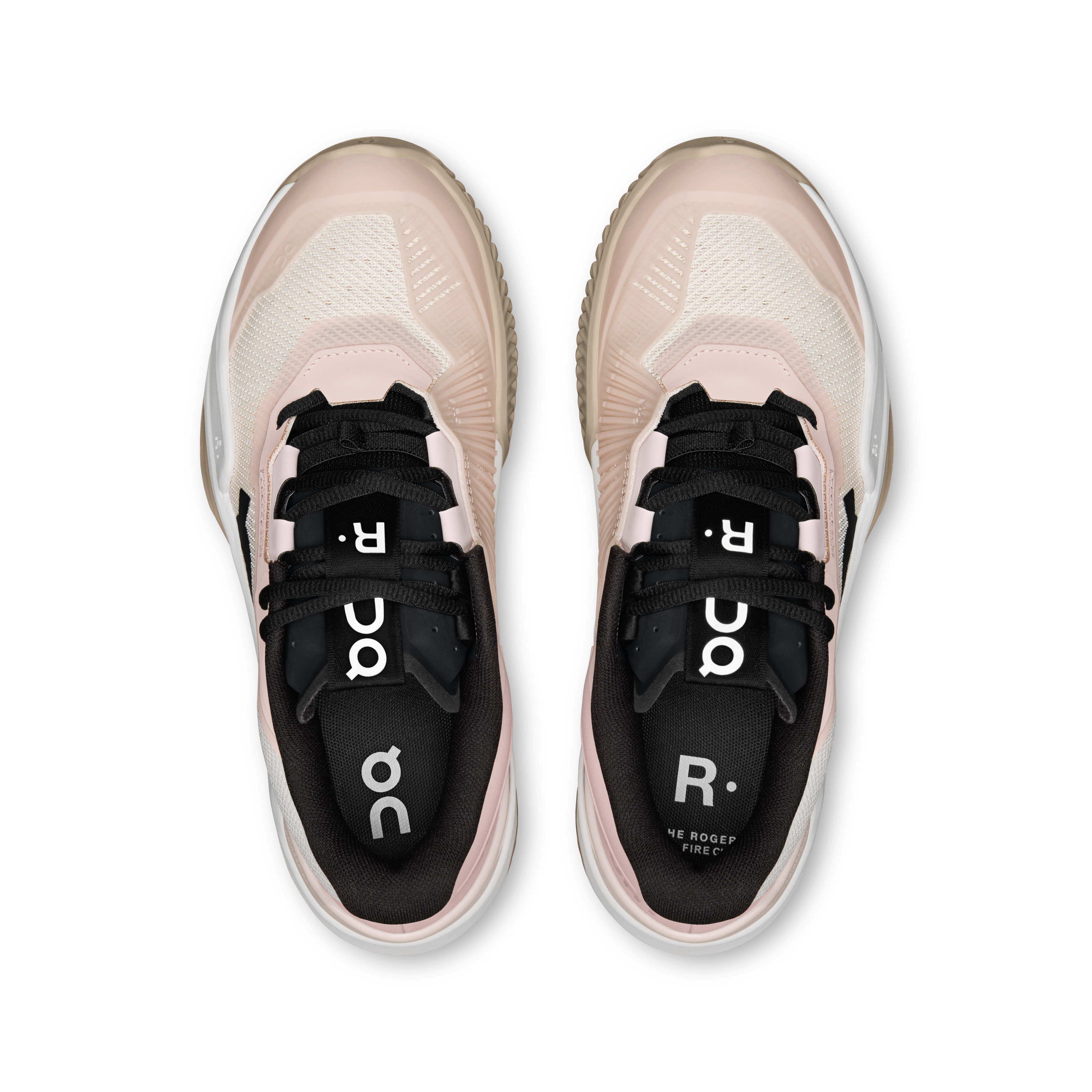 On THE ROGER Pro Fire Clay Doe & White Women Tennis Shoes