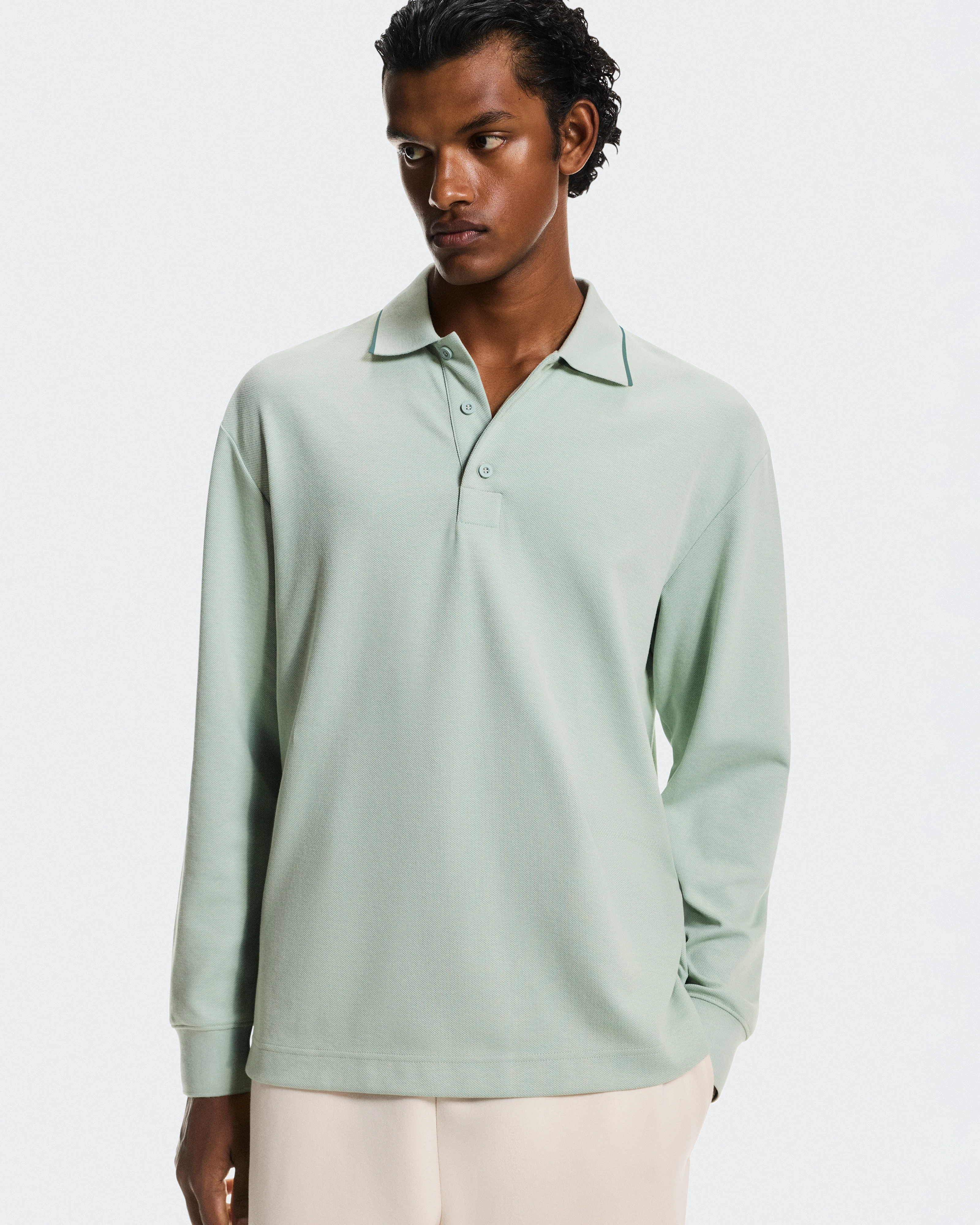 On Courtside Long-T Polo Mineral & Tide Men Tops and t-shirts