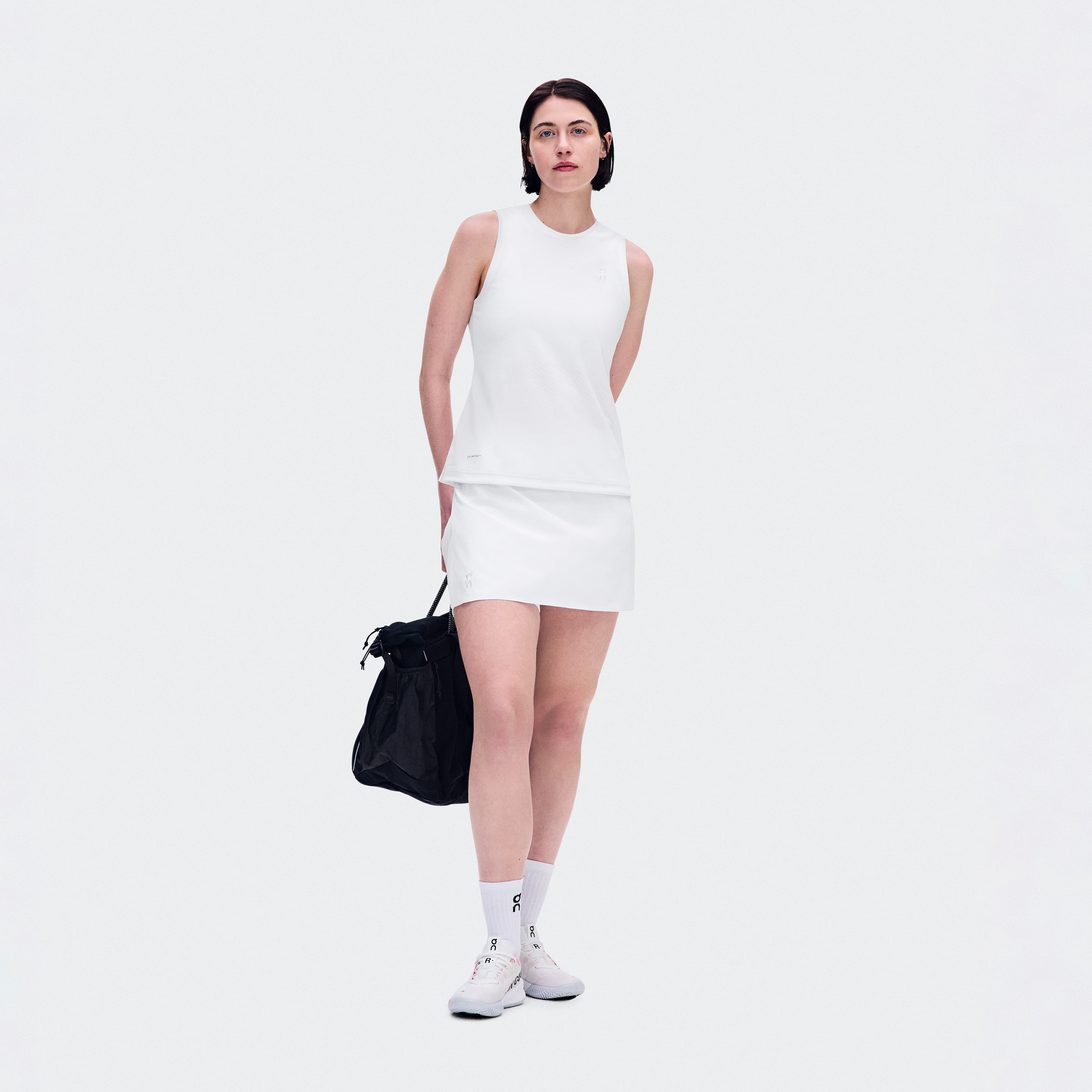 On Court Skirt Split LDN White Women – Tennis, racket sports Skirts