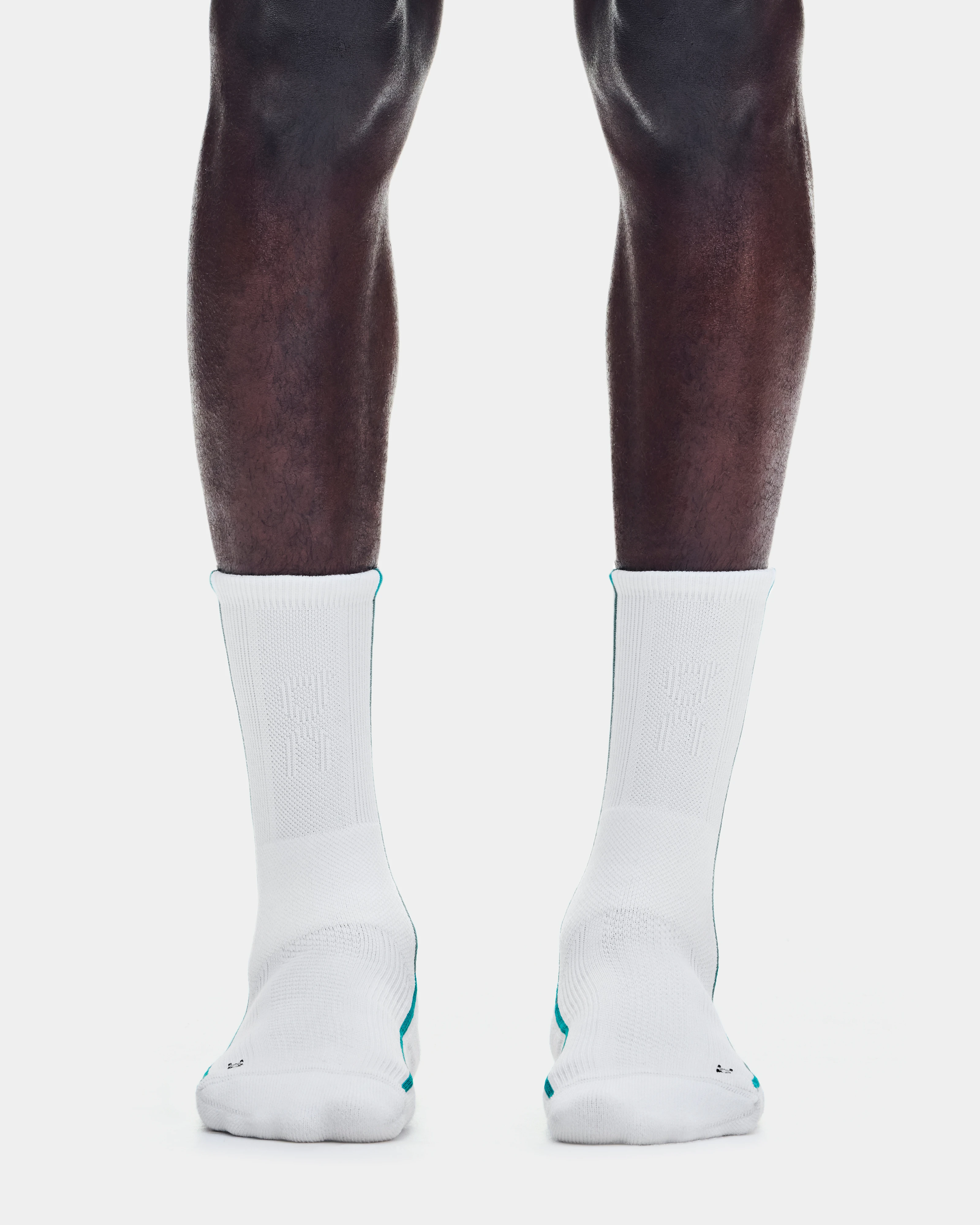 On Court Sock High White & Neem Unisex Socks