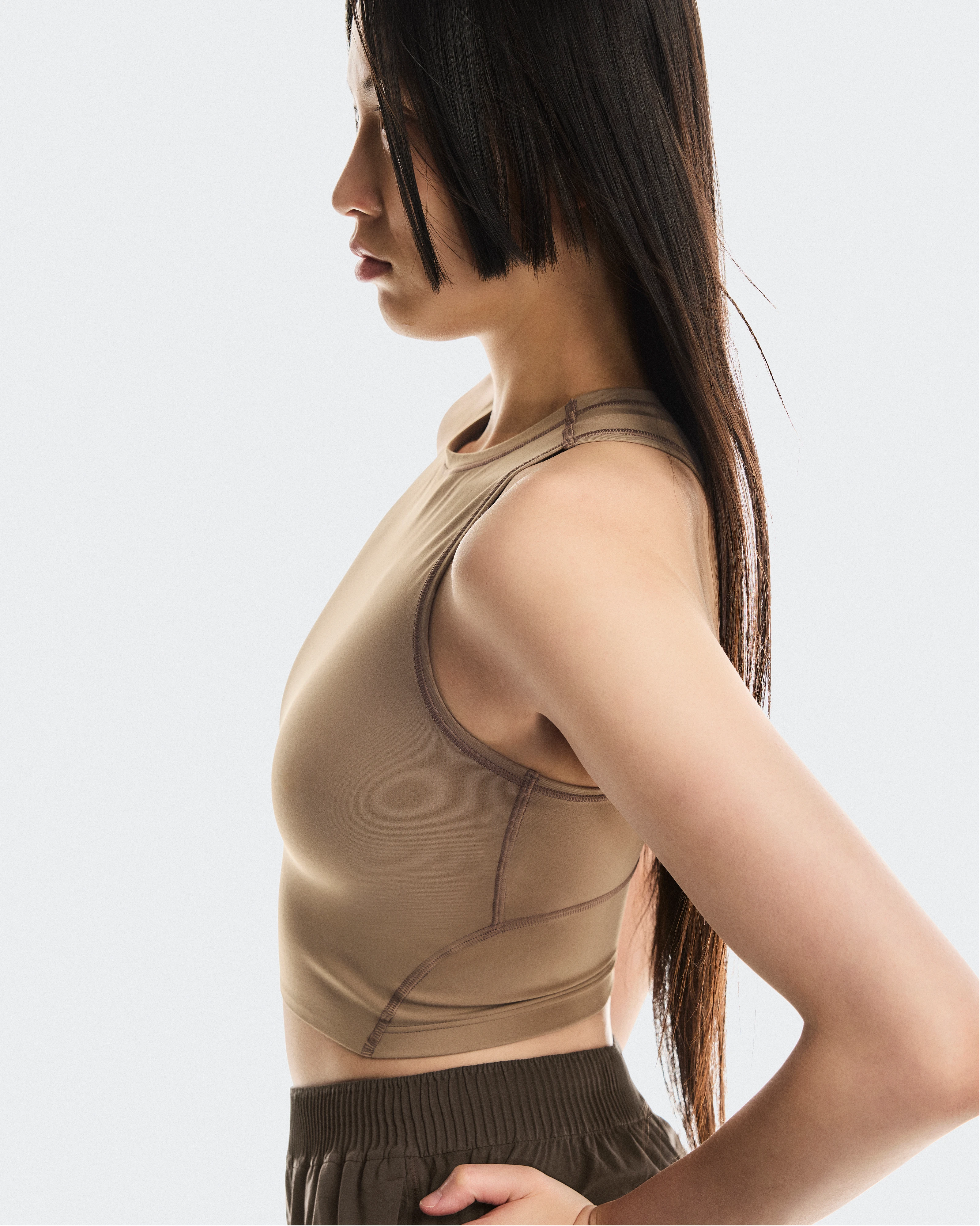 On Studio Crop Ash Women Tops and t-shirts