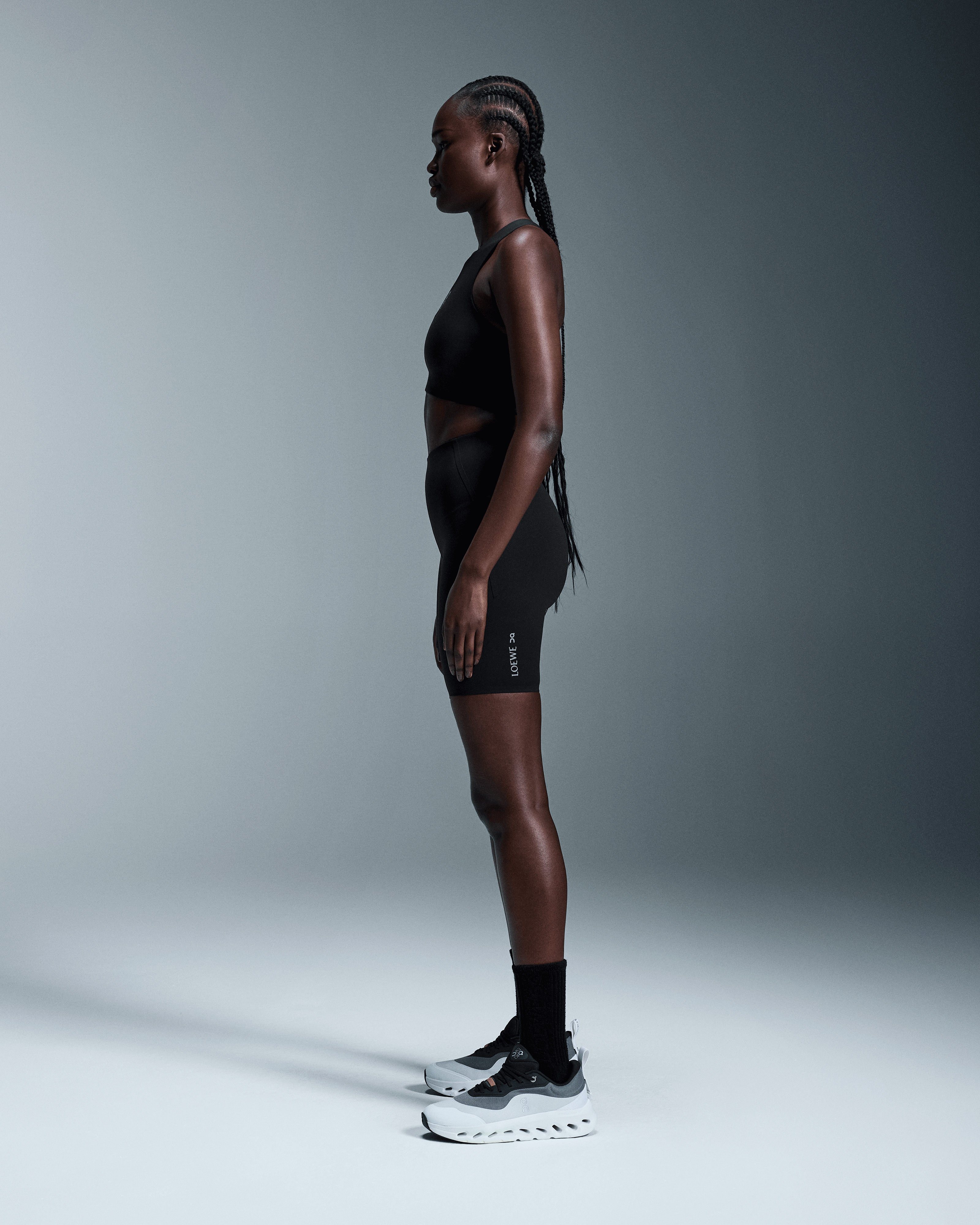 On Active Shorts LOEWE Black Women Shorts