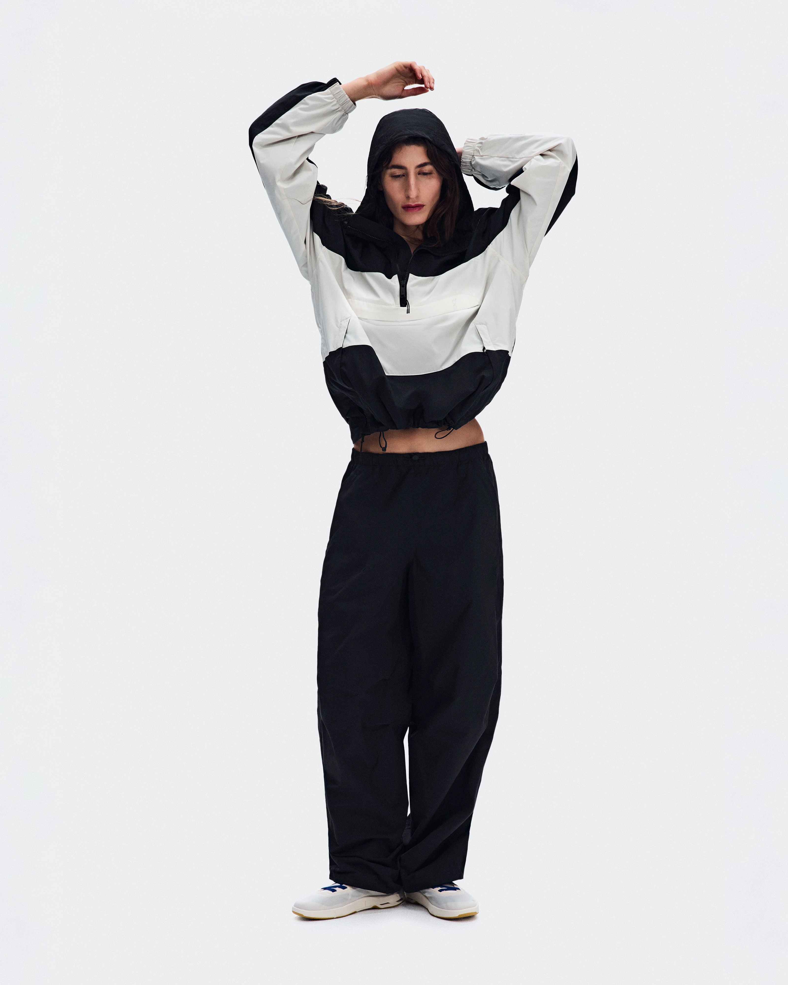 On Half-Zip Anorak Black Women Jackets
