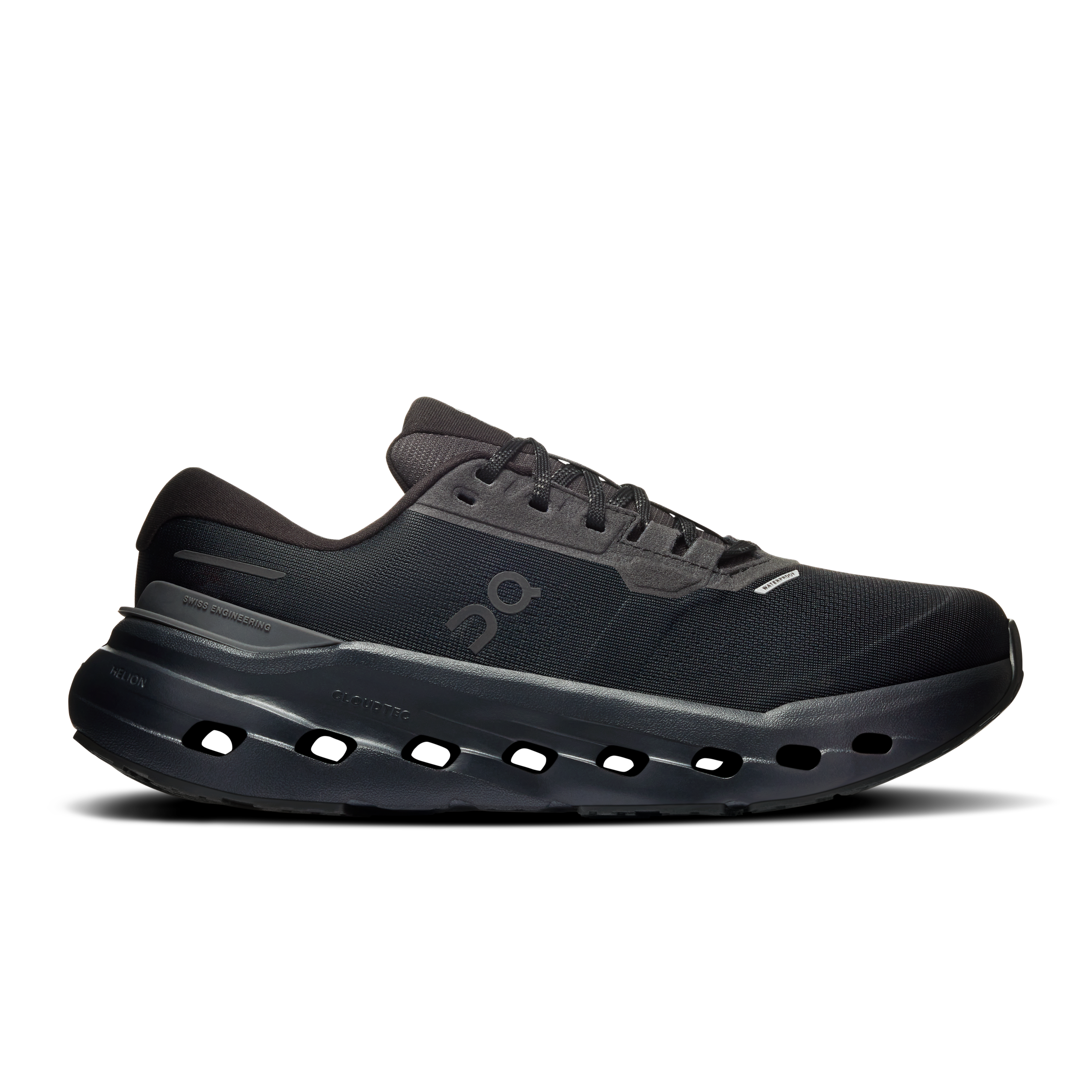 Cloudrunner 3 Waterproof Road Running Shoe in Black/Black