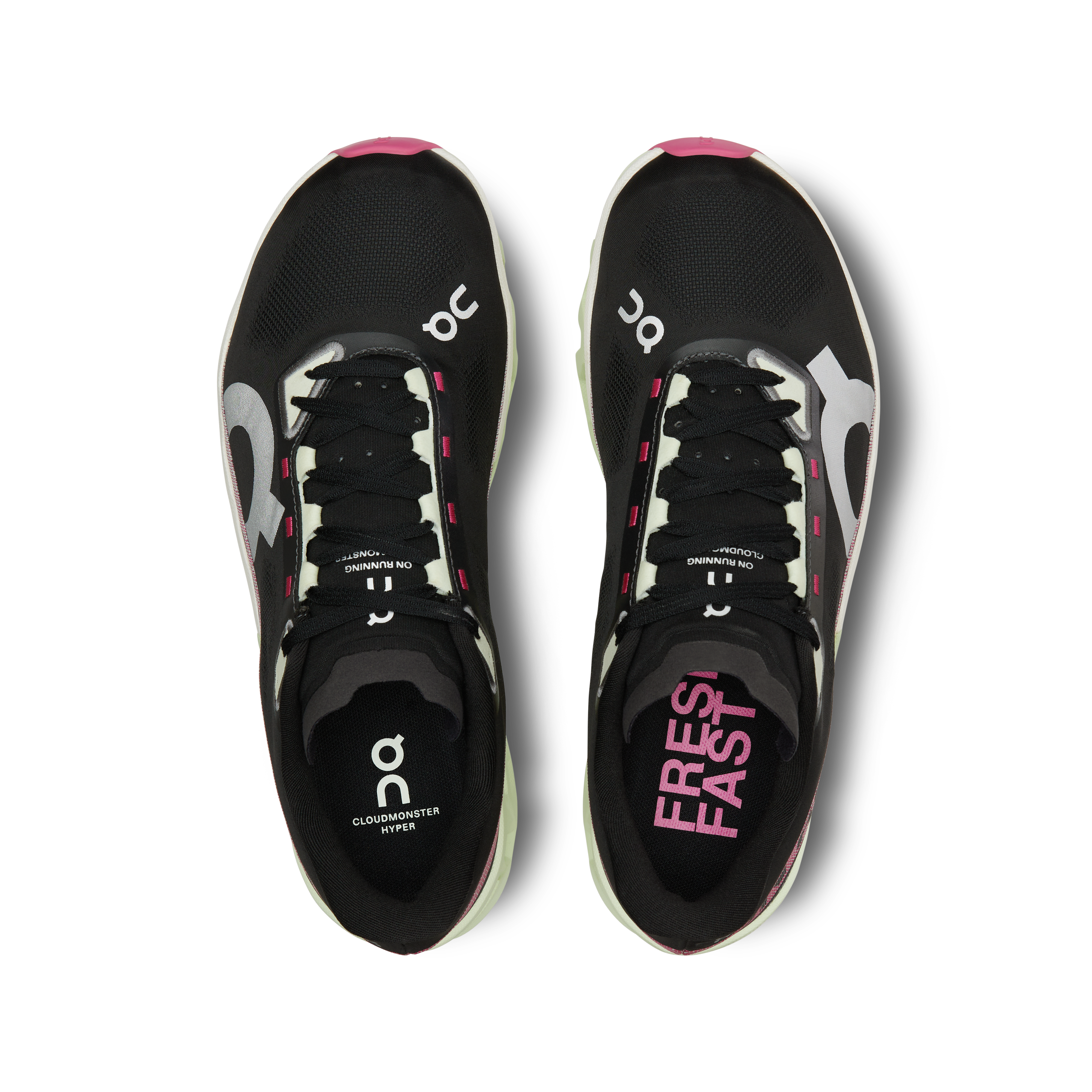 On Cloudmonster Hyper Black & Lima Men Road running Shoes