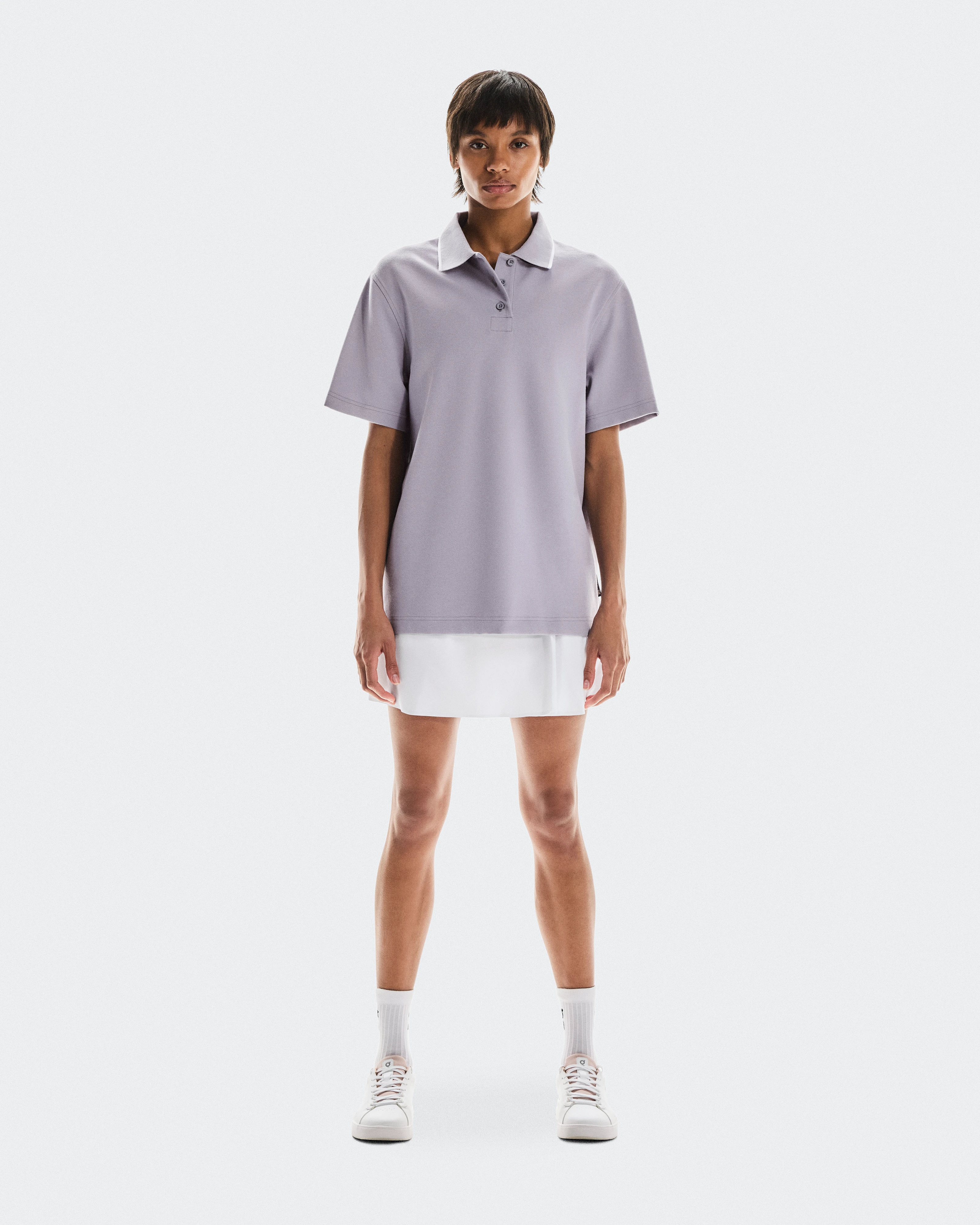 On Courtside Polo Lilac Women Tops and t-shirts