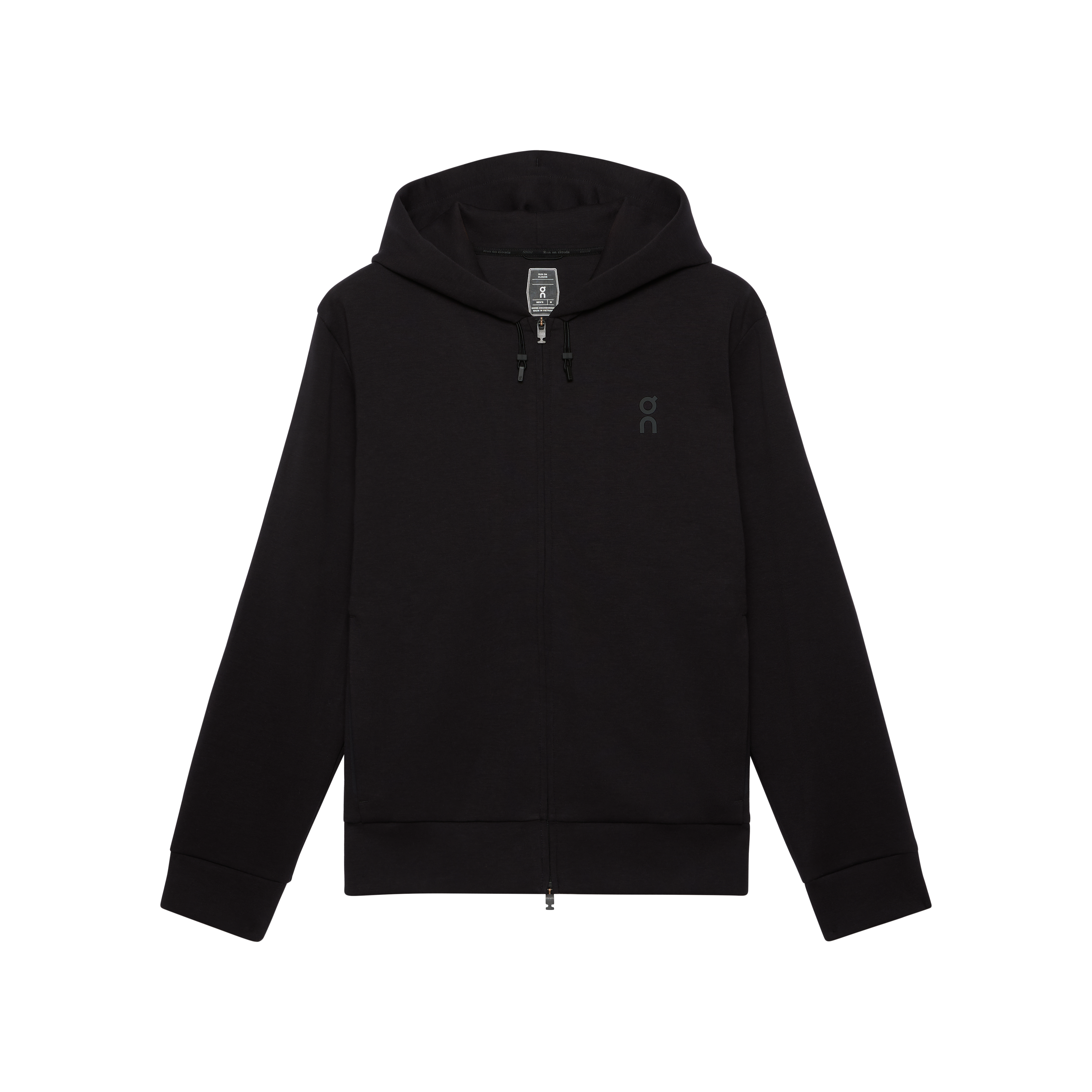 Focus Tech Zip Hoodie in Black
