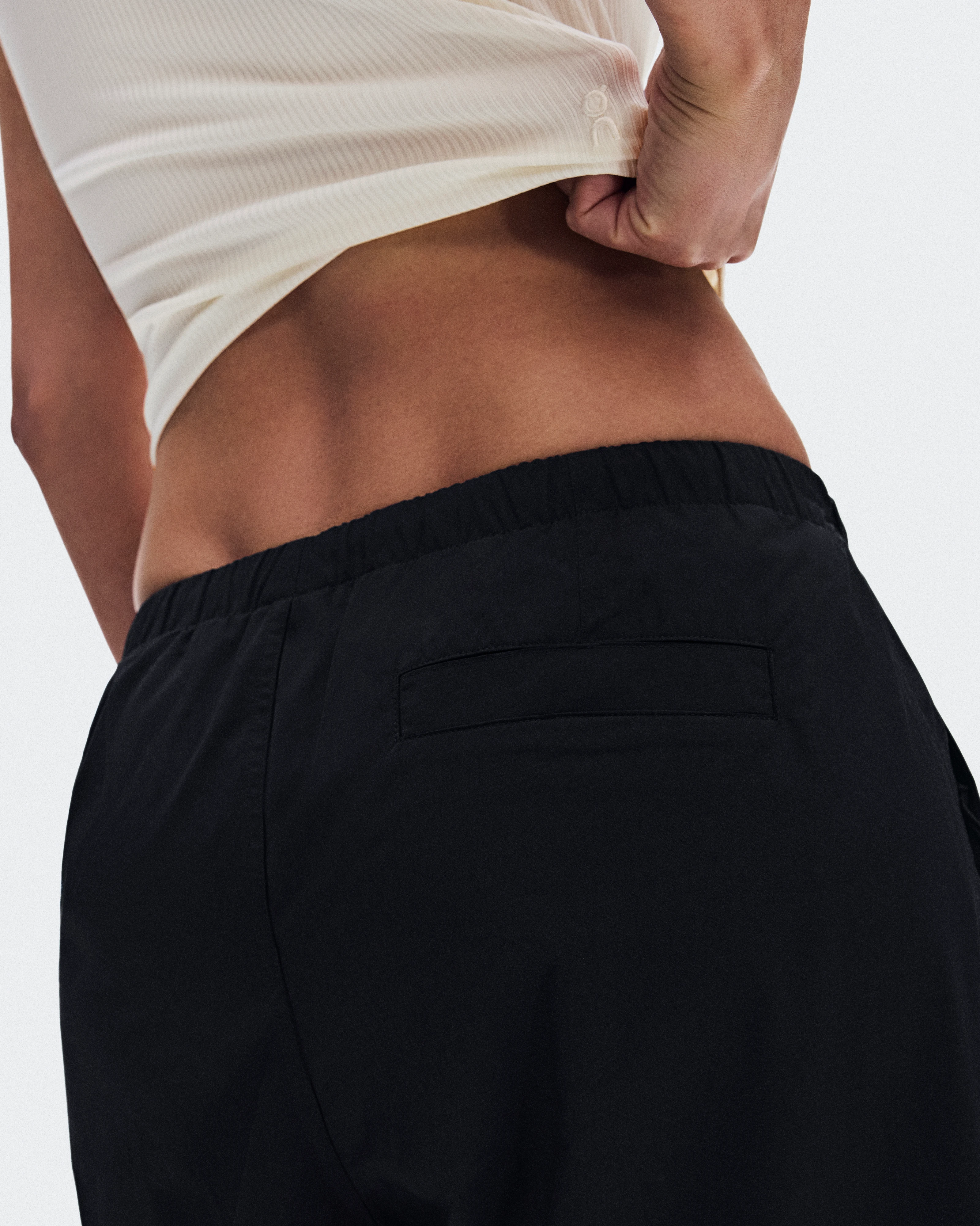 On Parachute Pants Black Women Pants