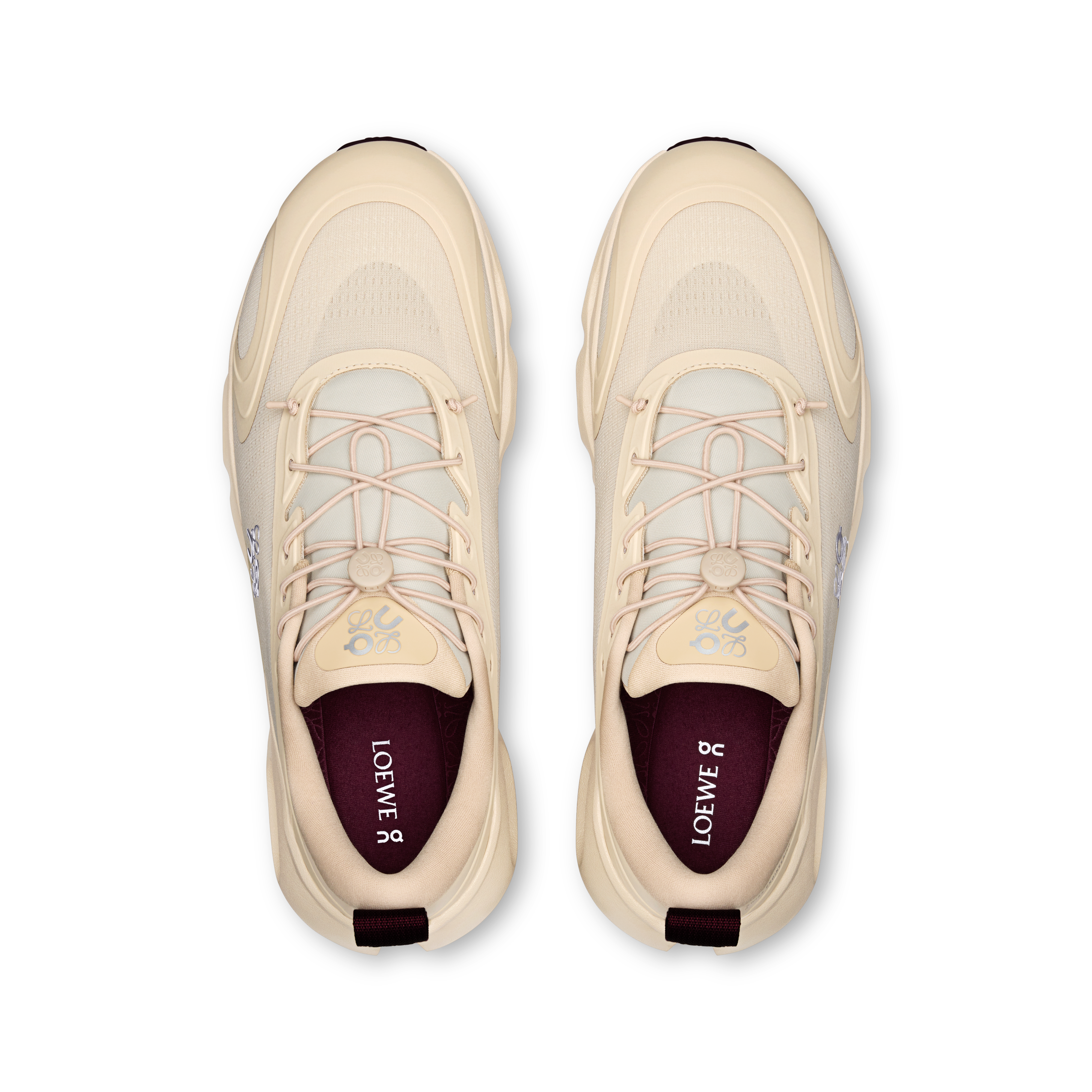 On Cloudsolo LOEWE Sand & Burgundy Men Active life Shoes