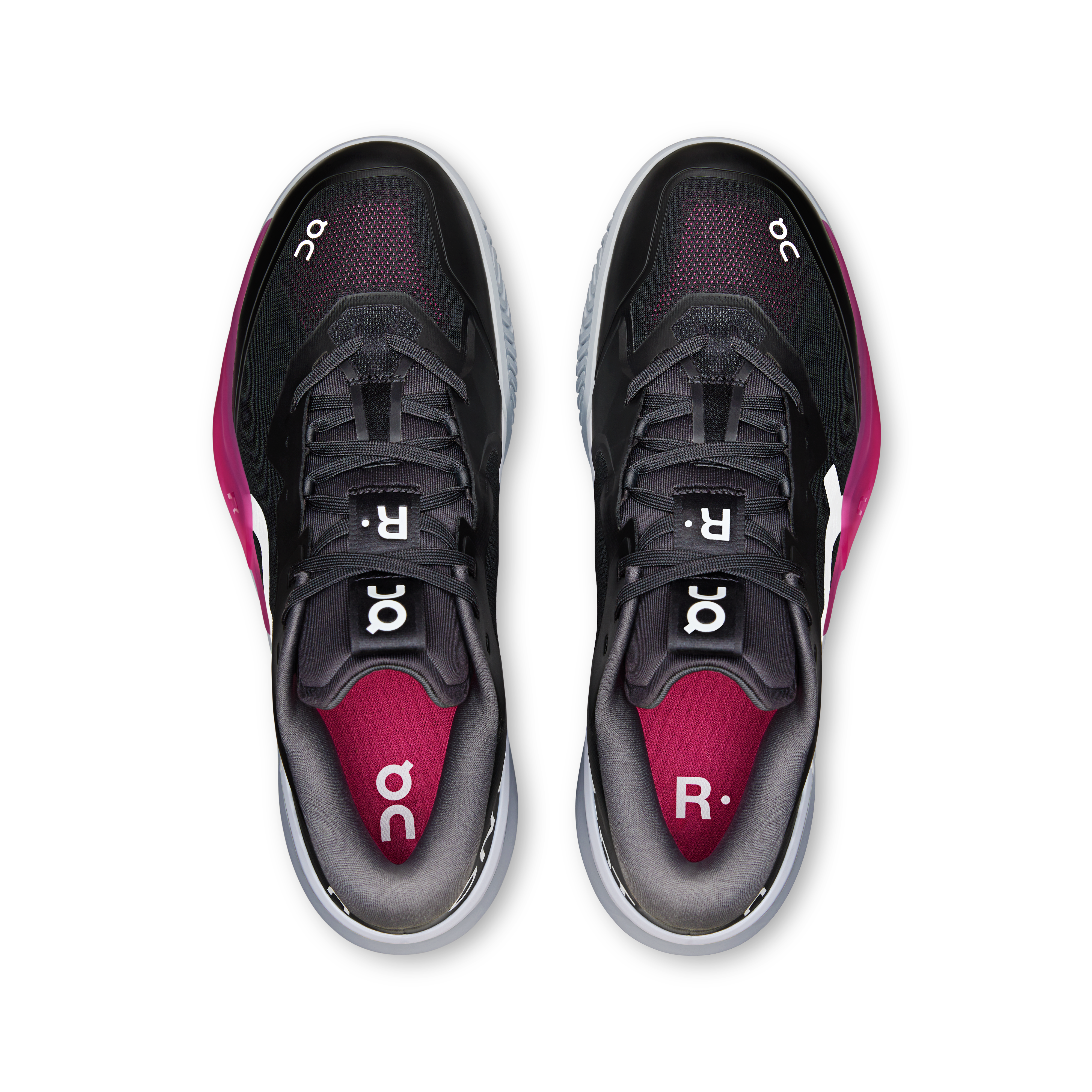 On THE ROGER Pro 3 Clay Black & Pink Men Tennis Shoes
