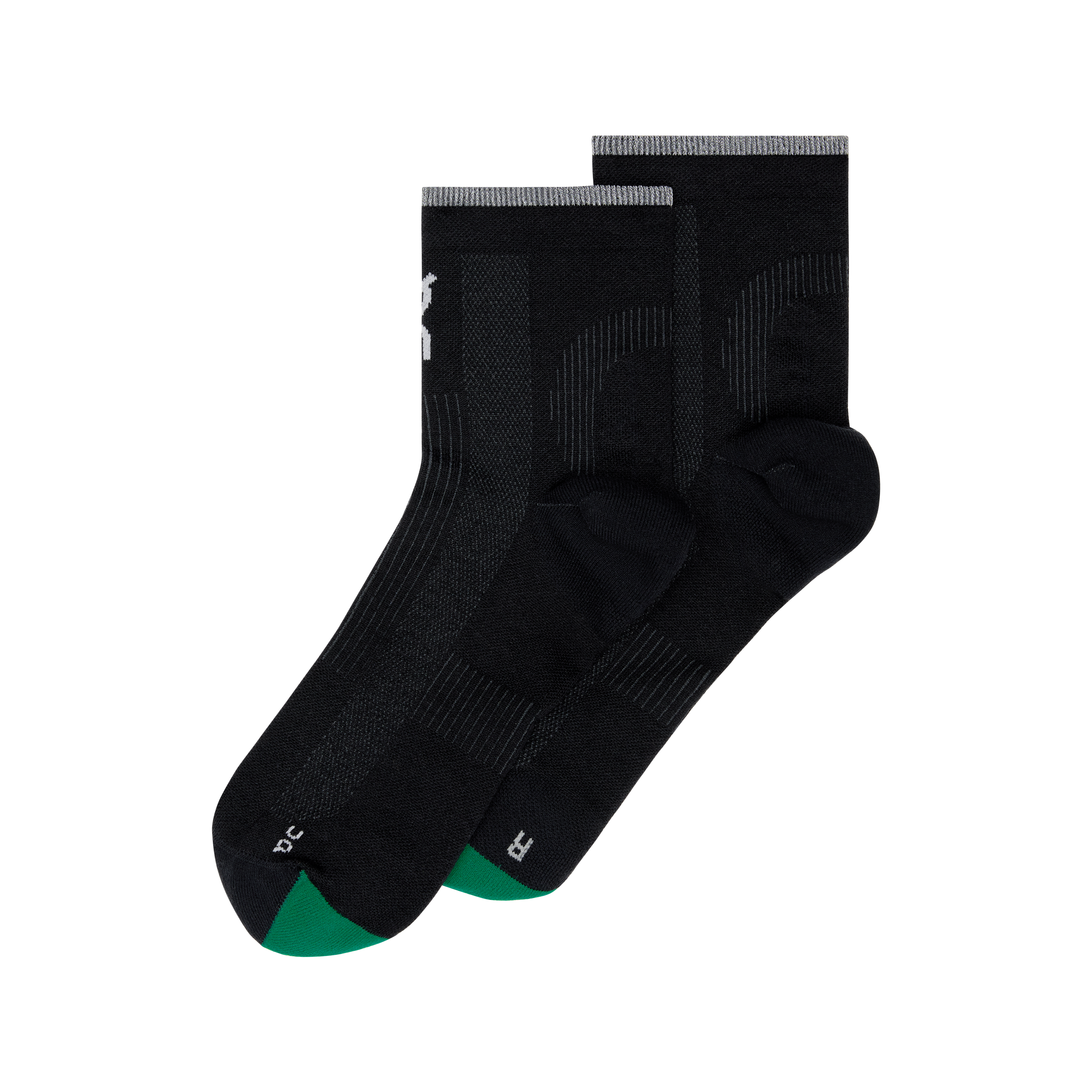 Elite Run Sock Mid in Black