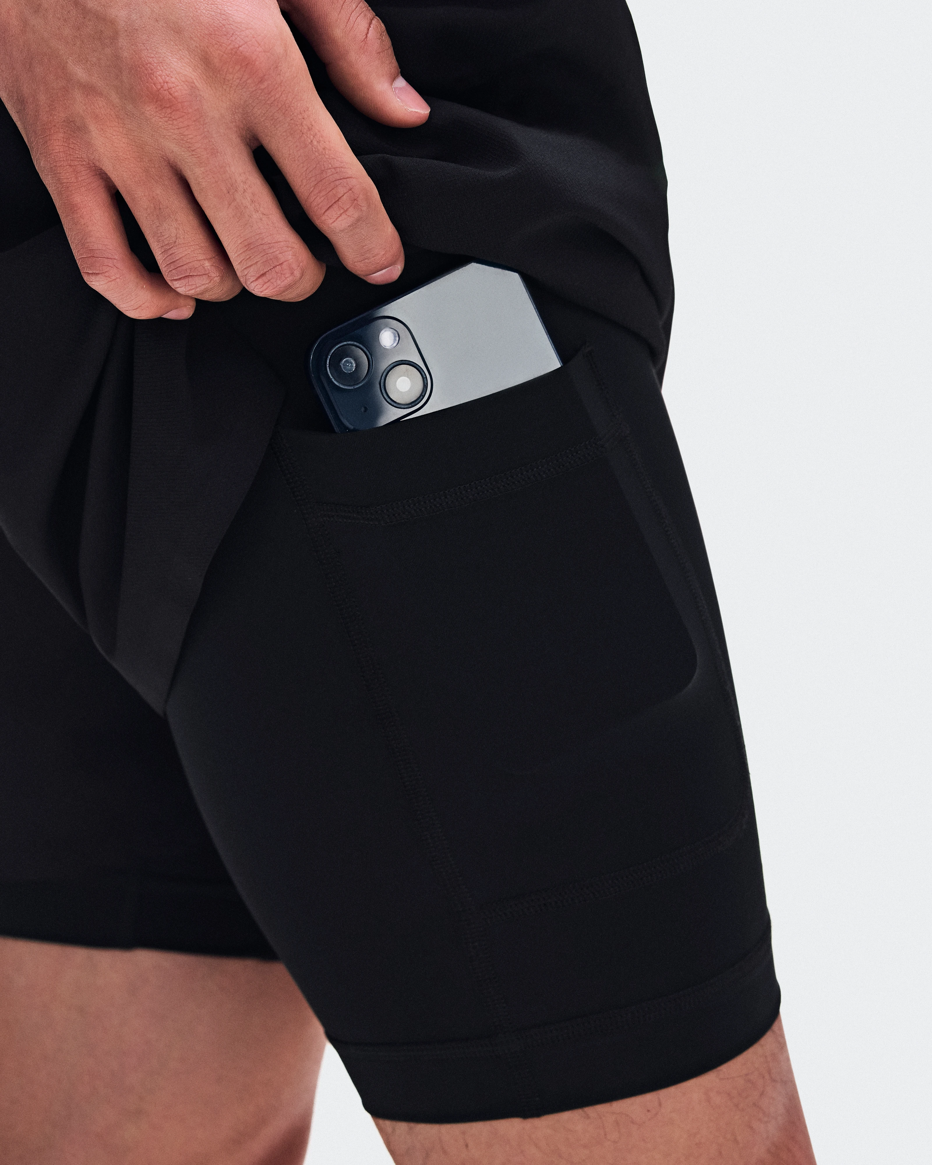 On Train 2-in-1 Shorts Black Men Shorts