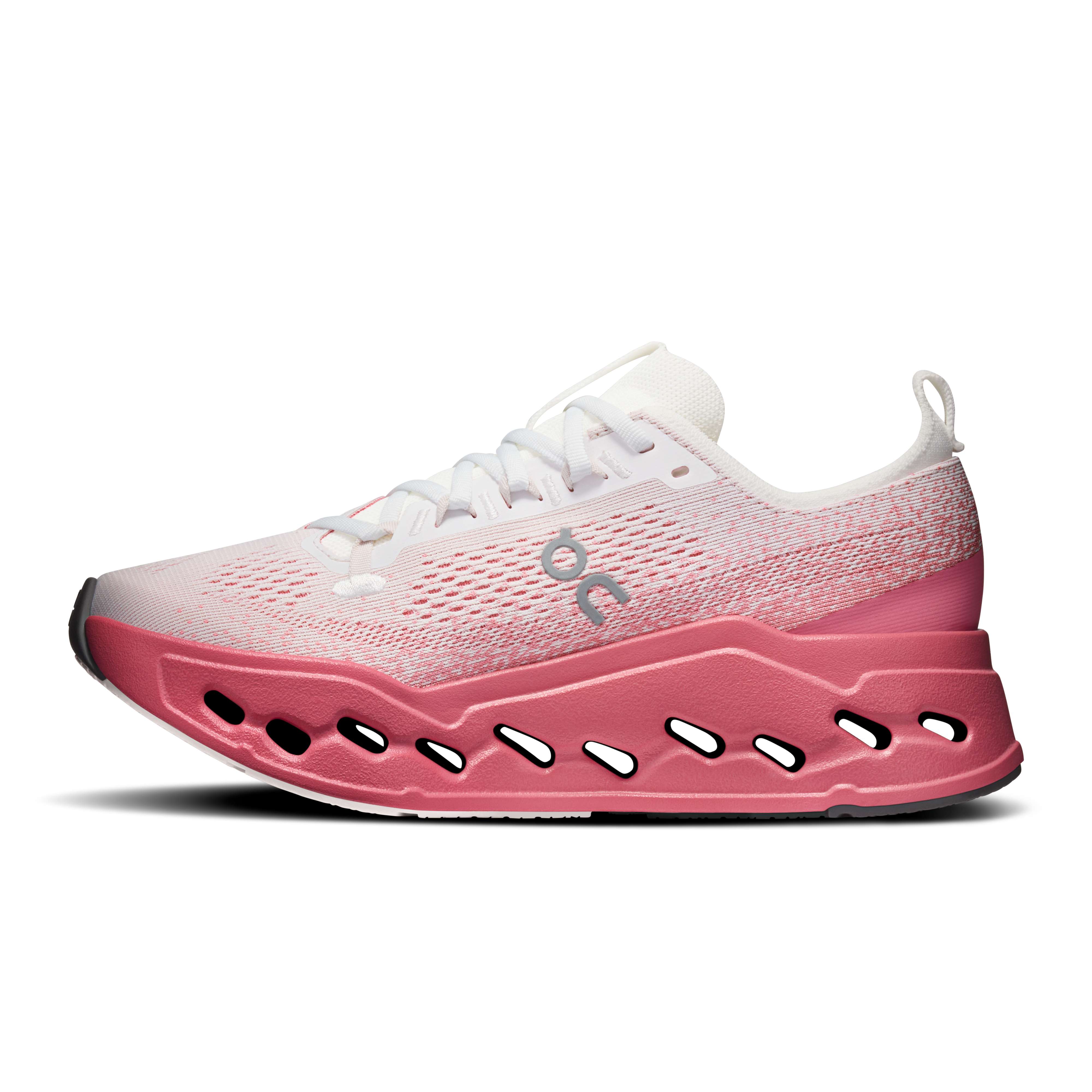 On Cloudsurfer Max White & Camellia Women Road running Shoes