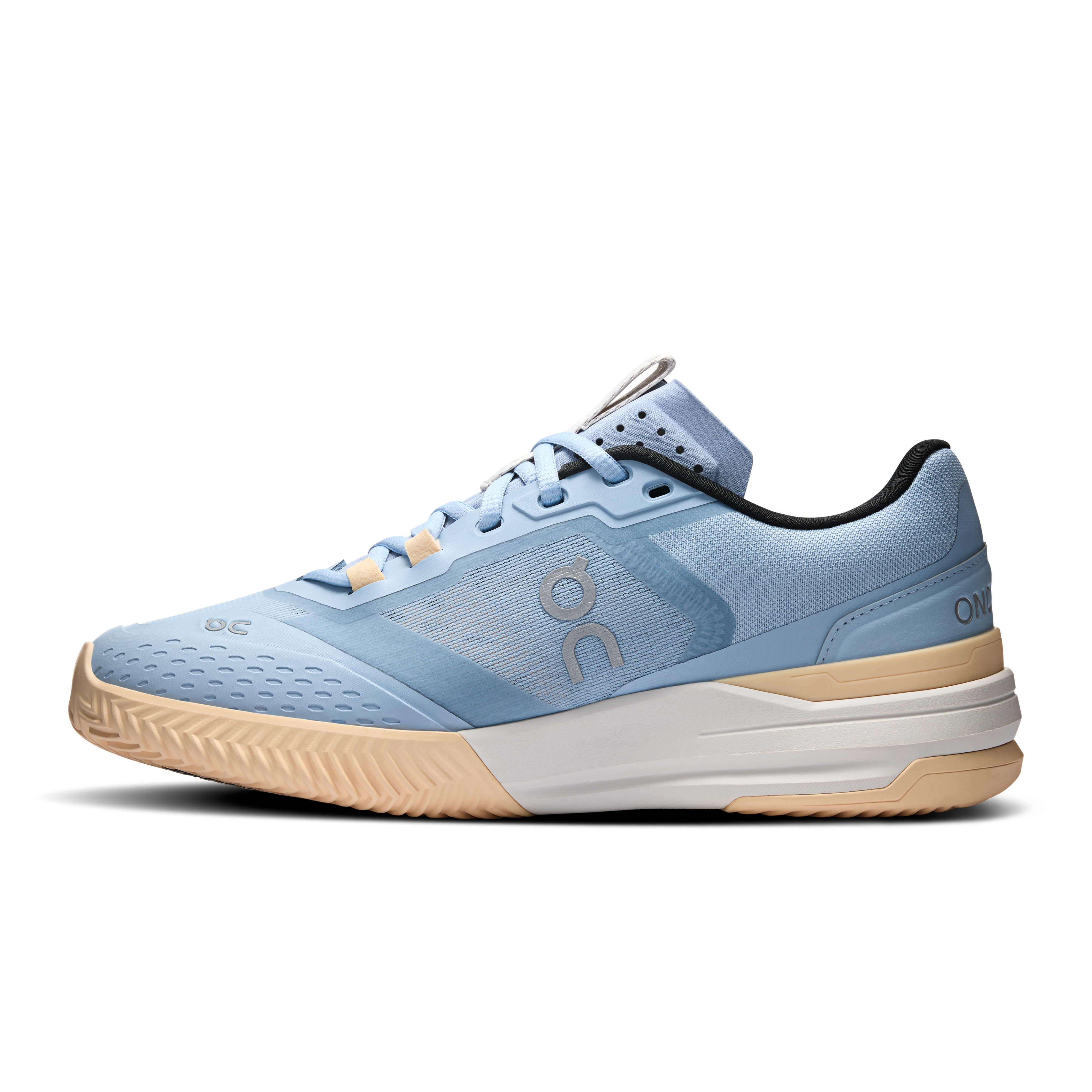 On THE ROGER Advantage Pro Clay Chambray & Blonde Women Tennis Shoes